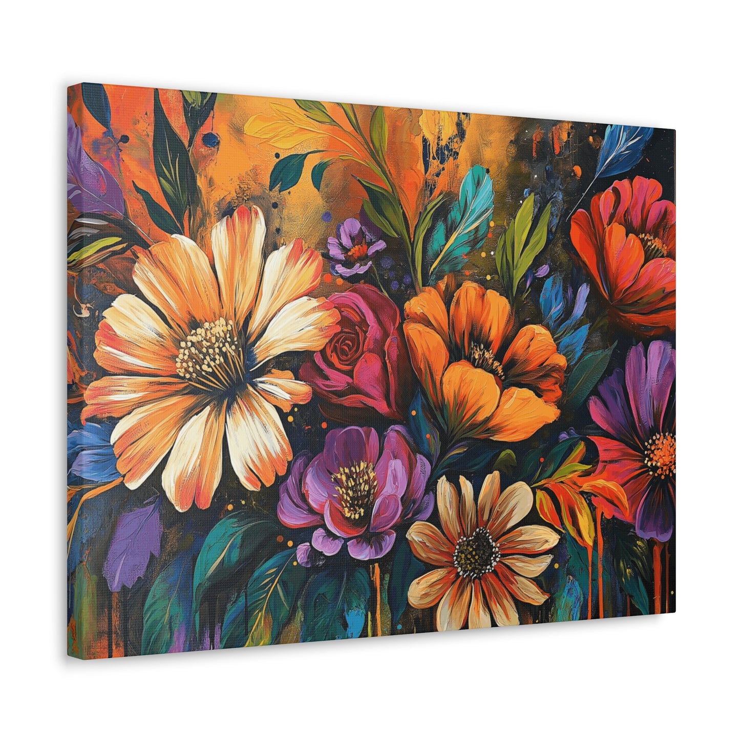 Canvas Gallery Wraps - Cacti Flowers in Bloom Wall Art