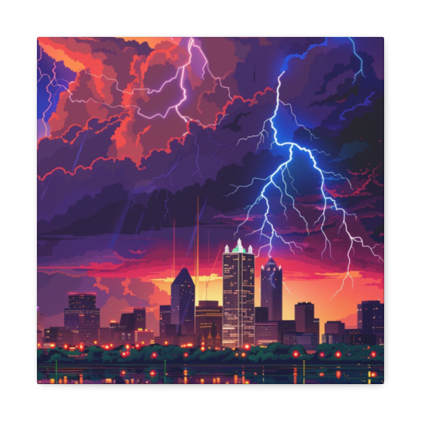 City Storm Canvas Gallery Wraps