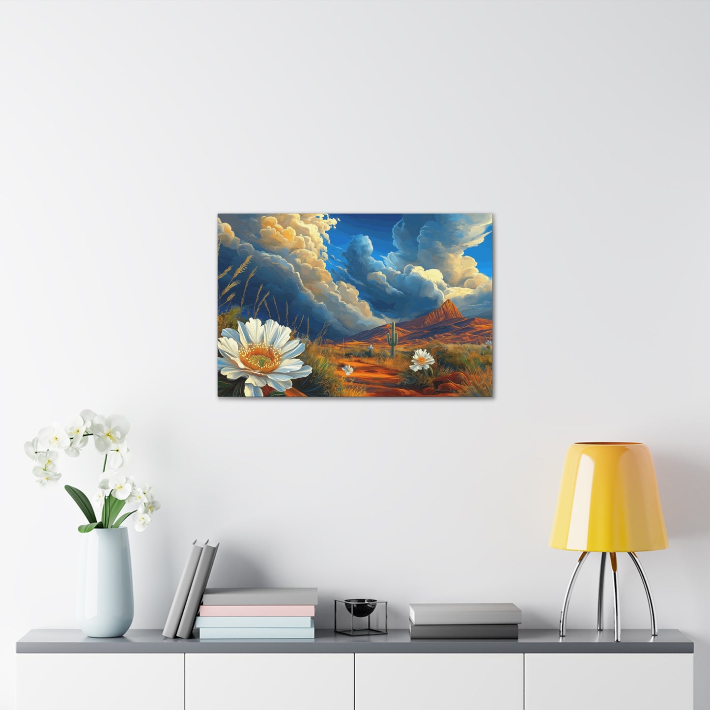 Canvas Gallery Wraps - Desert Vista 3 with Blue Skies