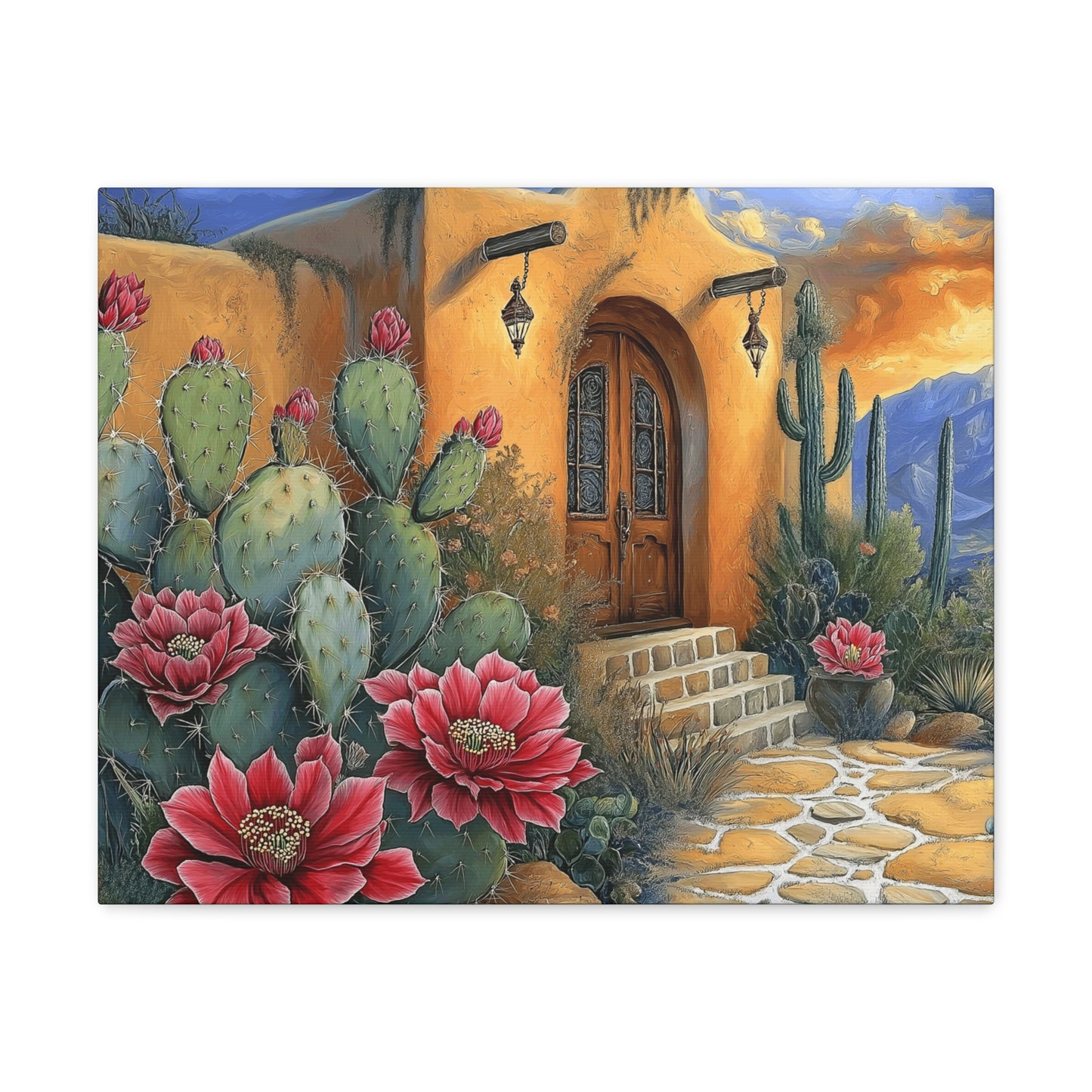 Canvas Gallery Wraps - Cacti in Bloom Home Decor