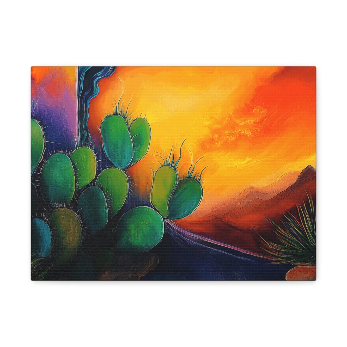 Canvas Gallery Wraps - Cacti Storm Rising