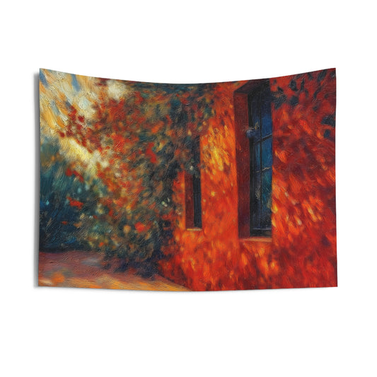Vibrant Floral Indoor Wall Tapestry, Home Decor, Boho Chic Wall Hangings, Living Room Art, Cozy and Inviting Atmosphere