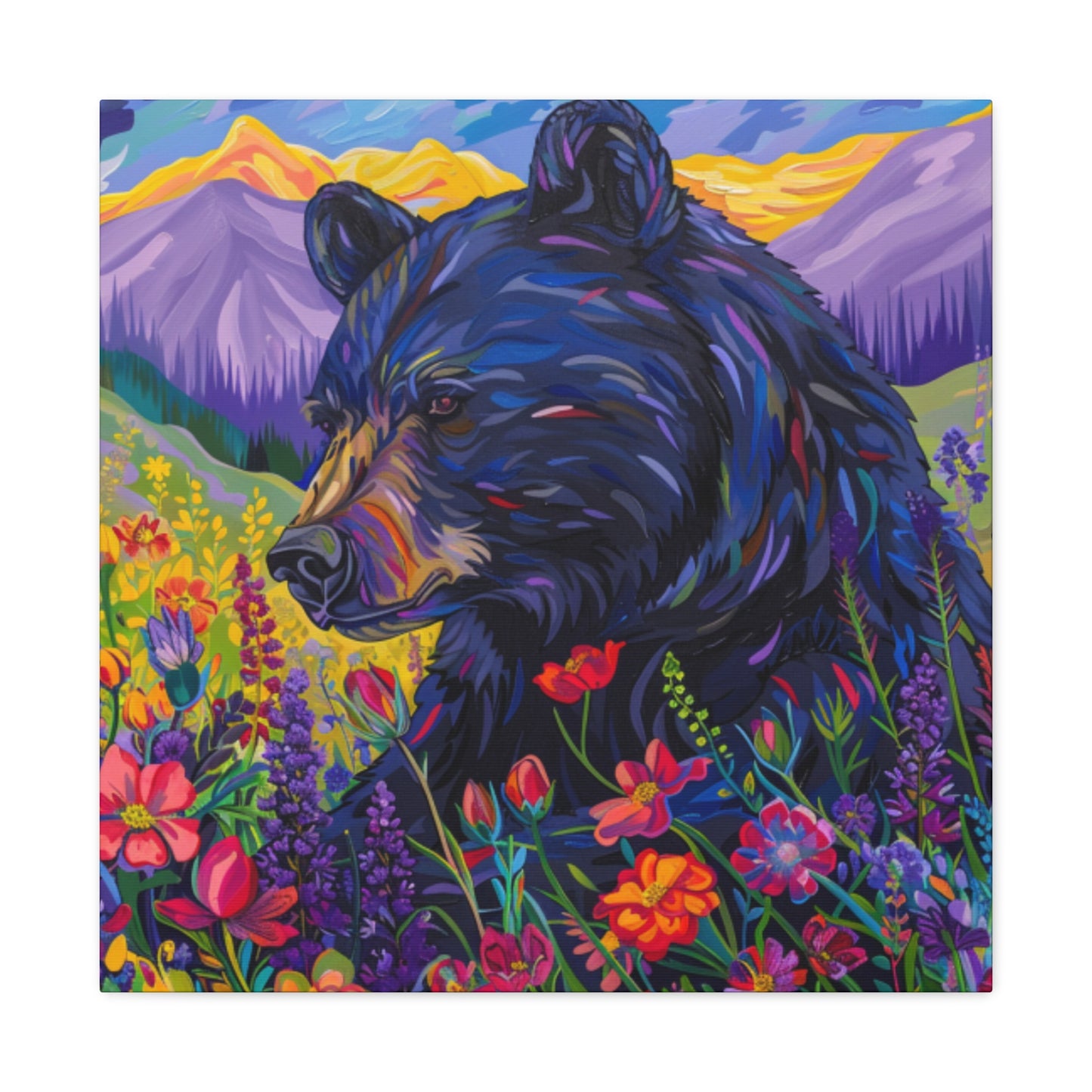 Black Bear Canvas Gallery Wraps