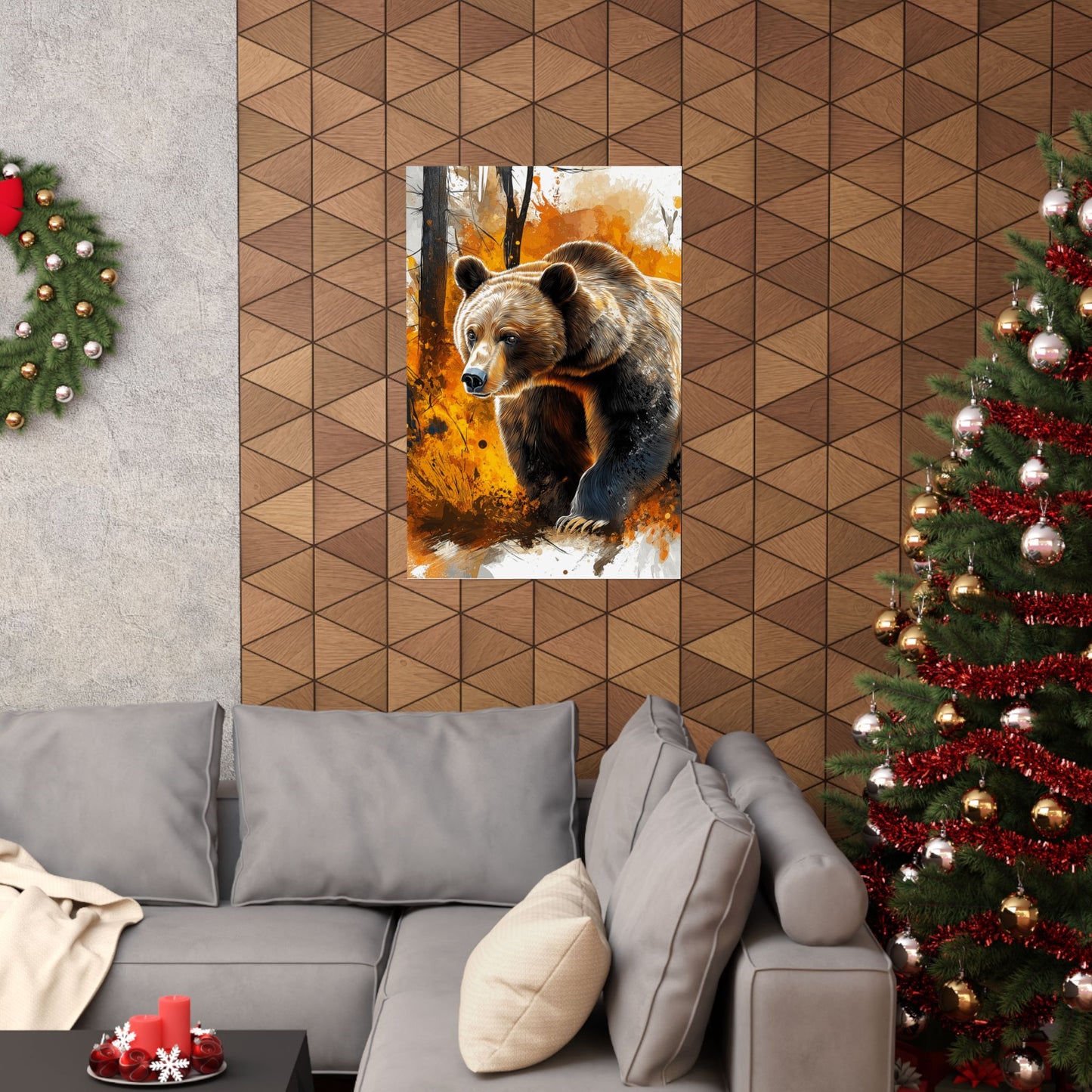 Vertical Poster - Colorado Brown Bear 'Hibernate from Negativity'