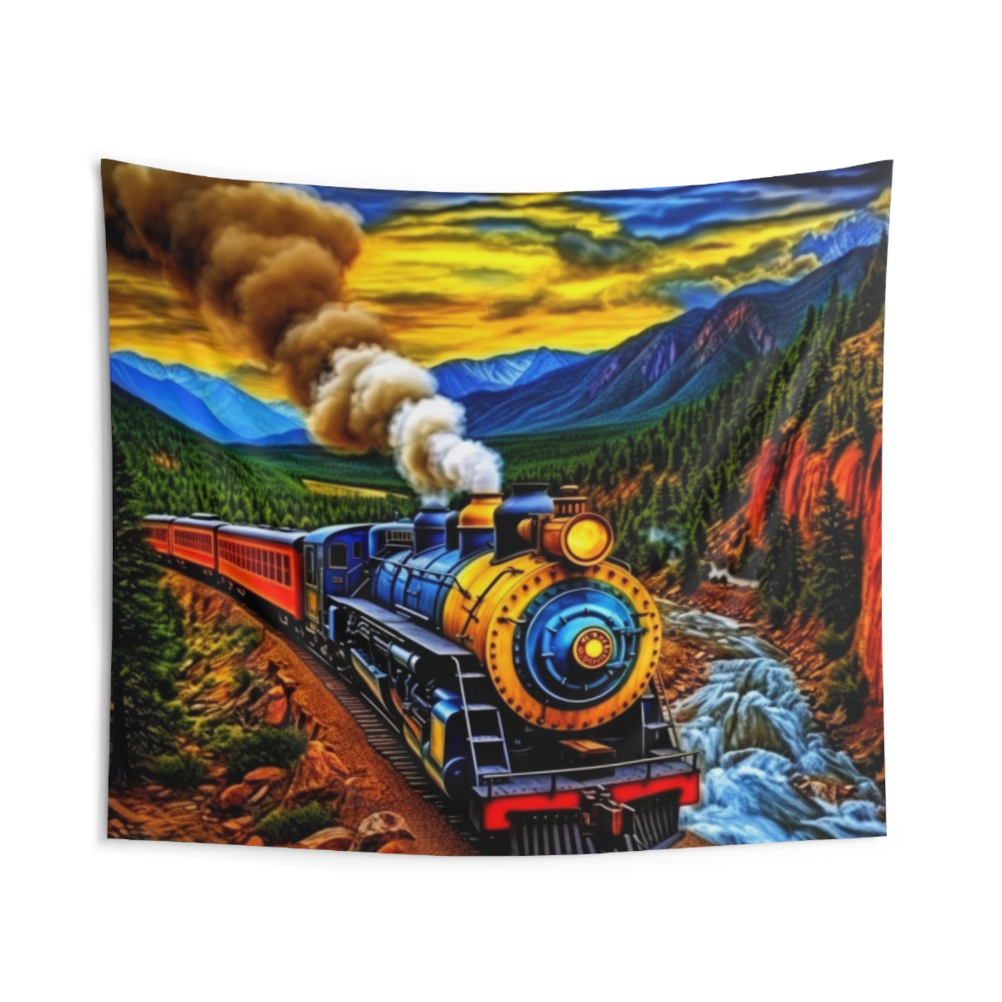 D Train Indoor Wall Tapestry