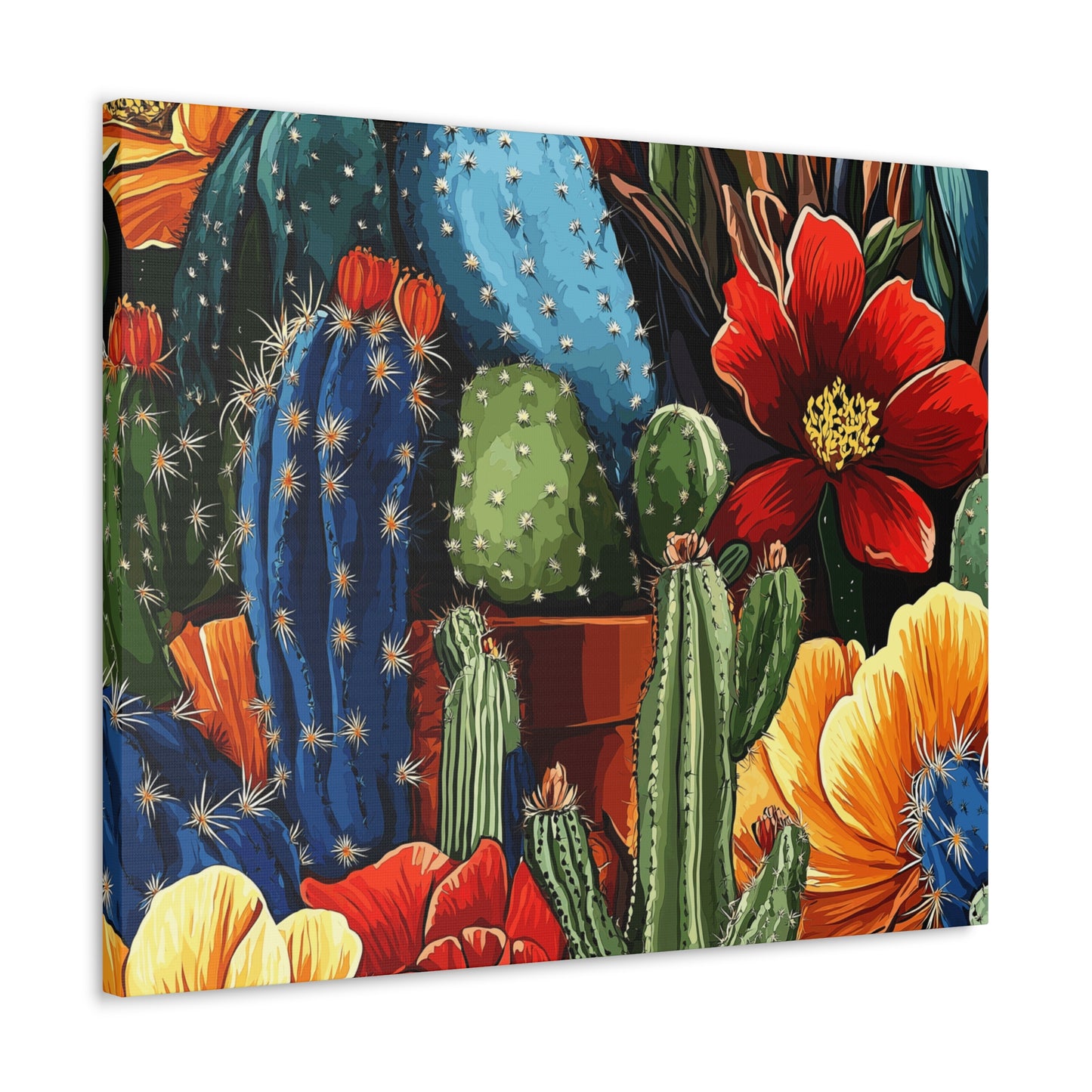 Canvas Wall Art - Cacti Gathering - smaller sizes