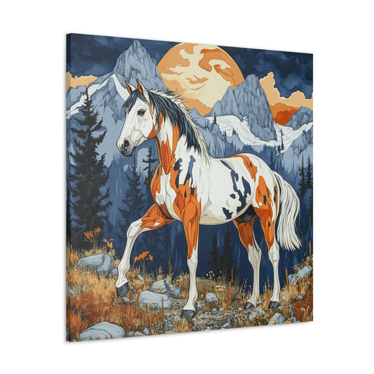 Canvas Gallery Wraps - Orange and Blue 2 Bronco