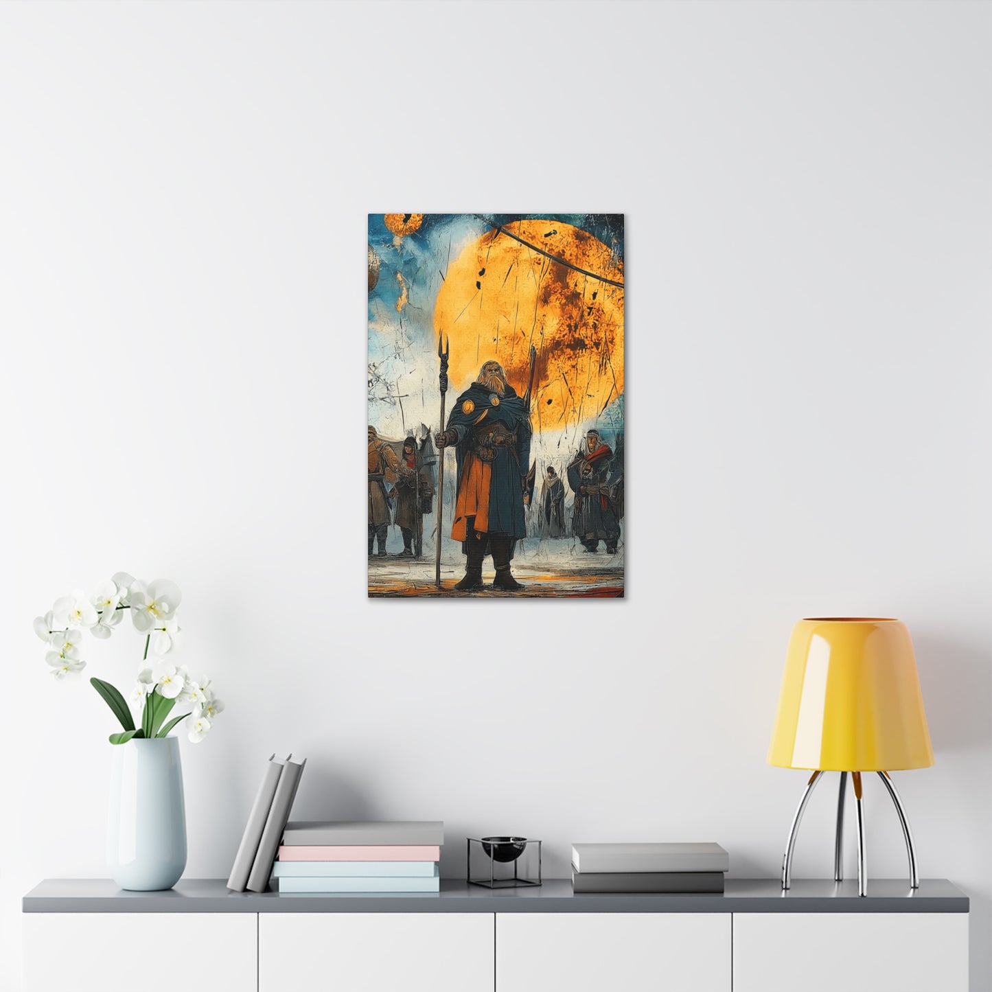 Canvas Prints Warriors Blazing Wall Art Home Decor