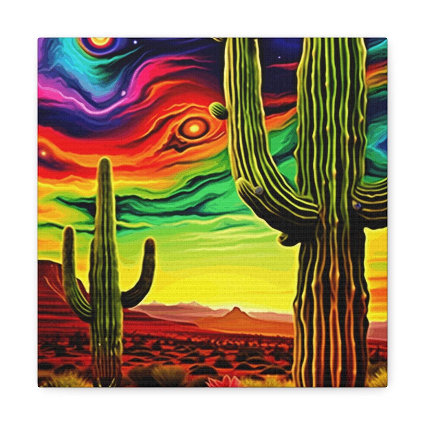 Cactus Sky 1 Canvas Gallery Wrap