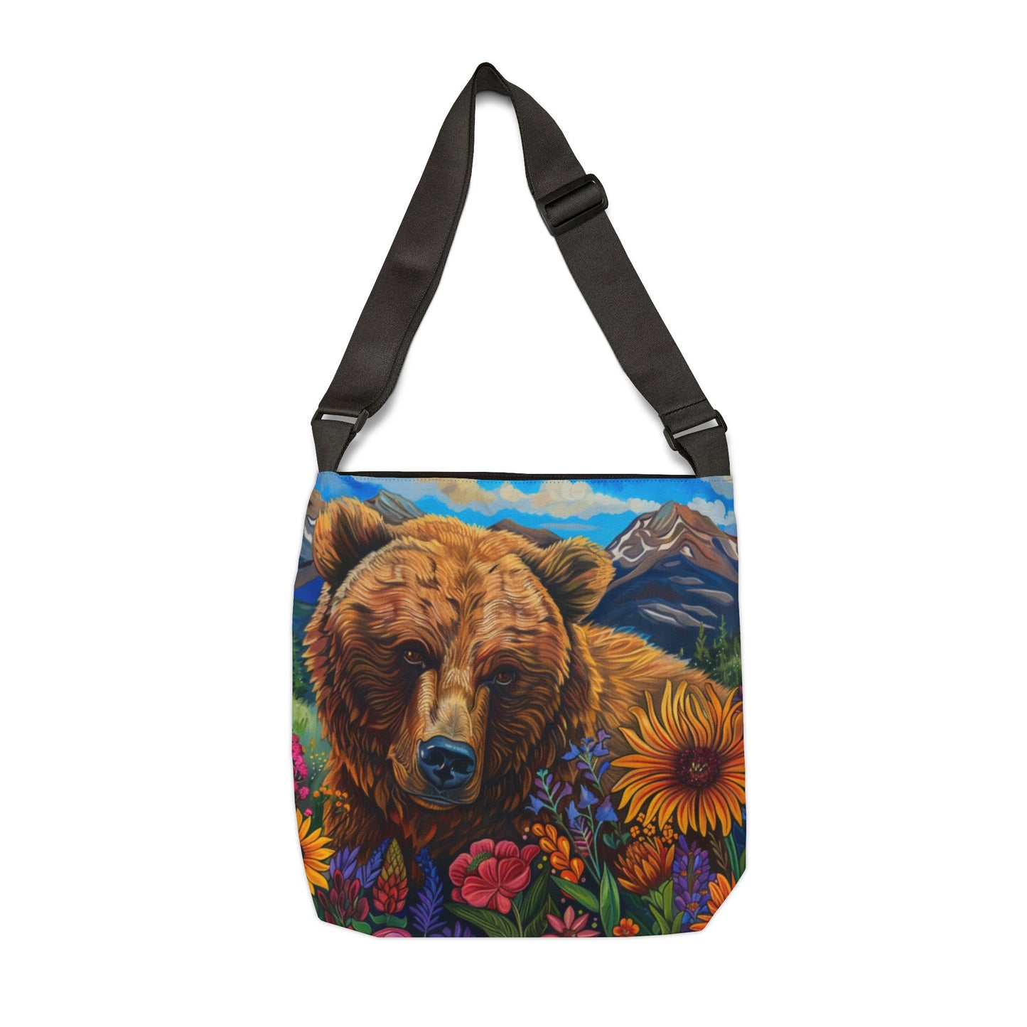 Brown Bear Adjustable Tote Bag