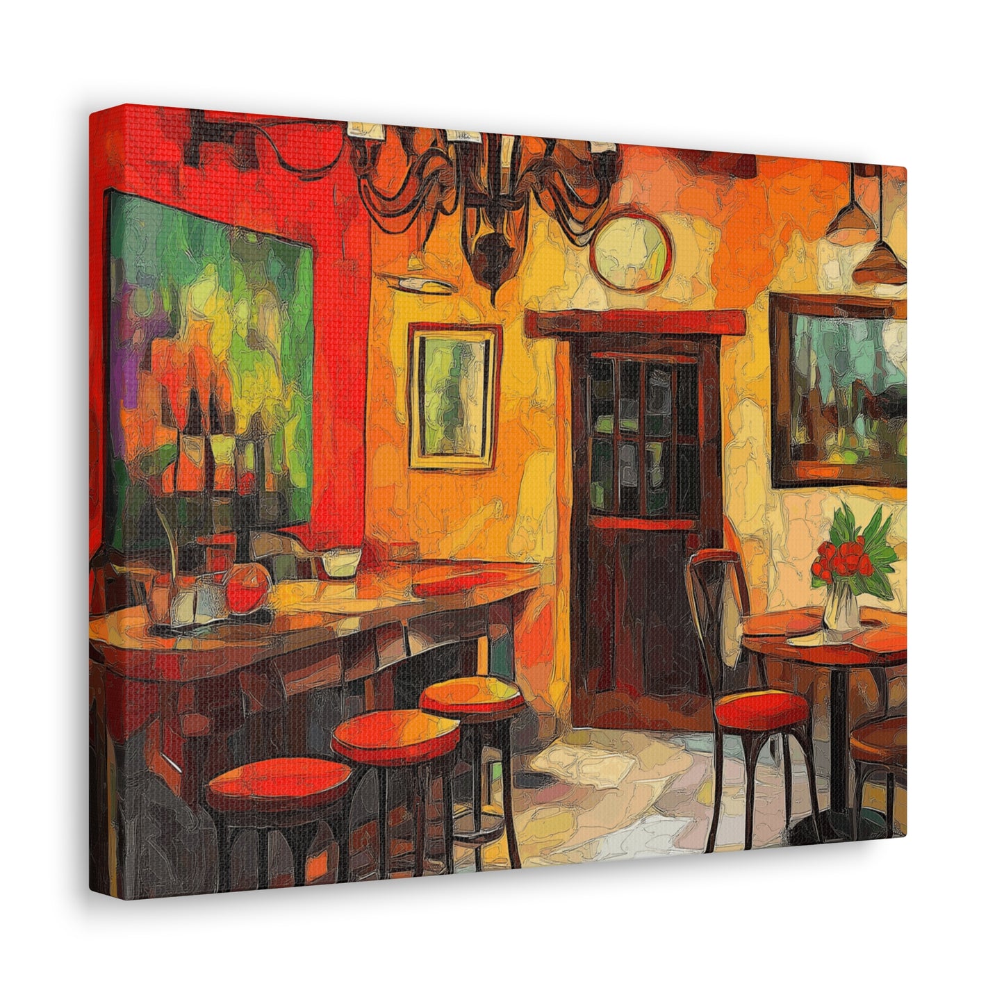 Canvas Gallery Wraps - Bistro Cafe Wall Art