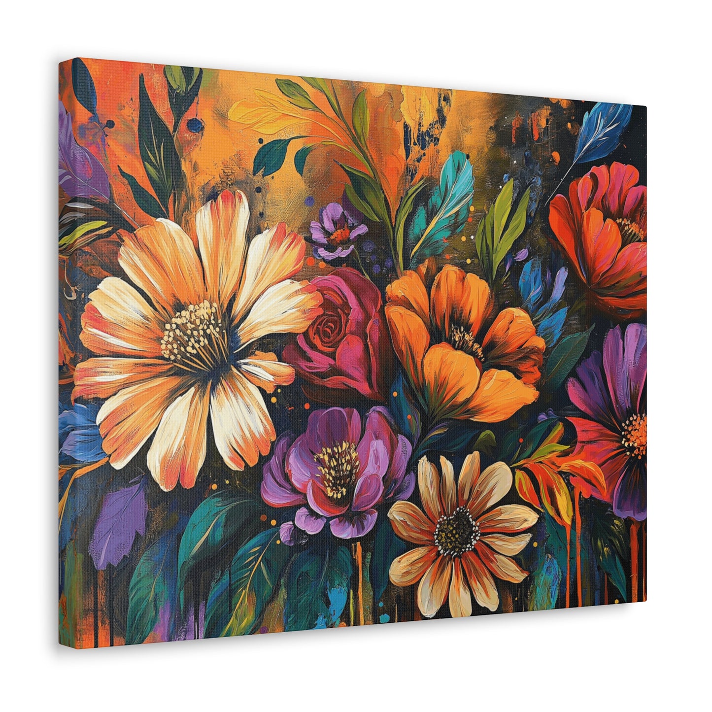 Canvas Gallery Wraps - Cacti Flowers in Bloom Wall Art