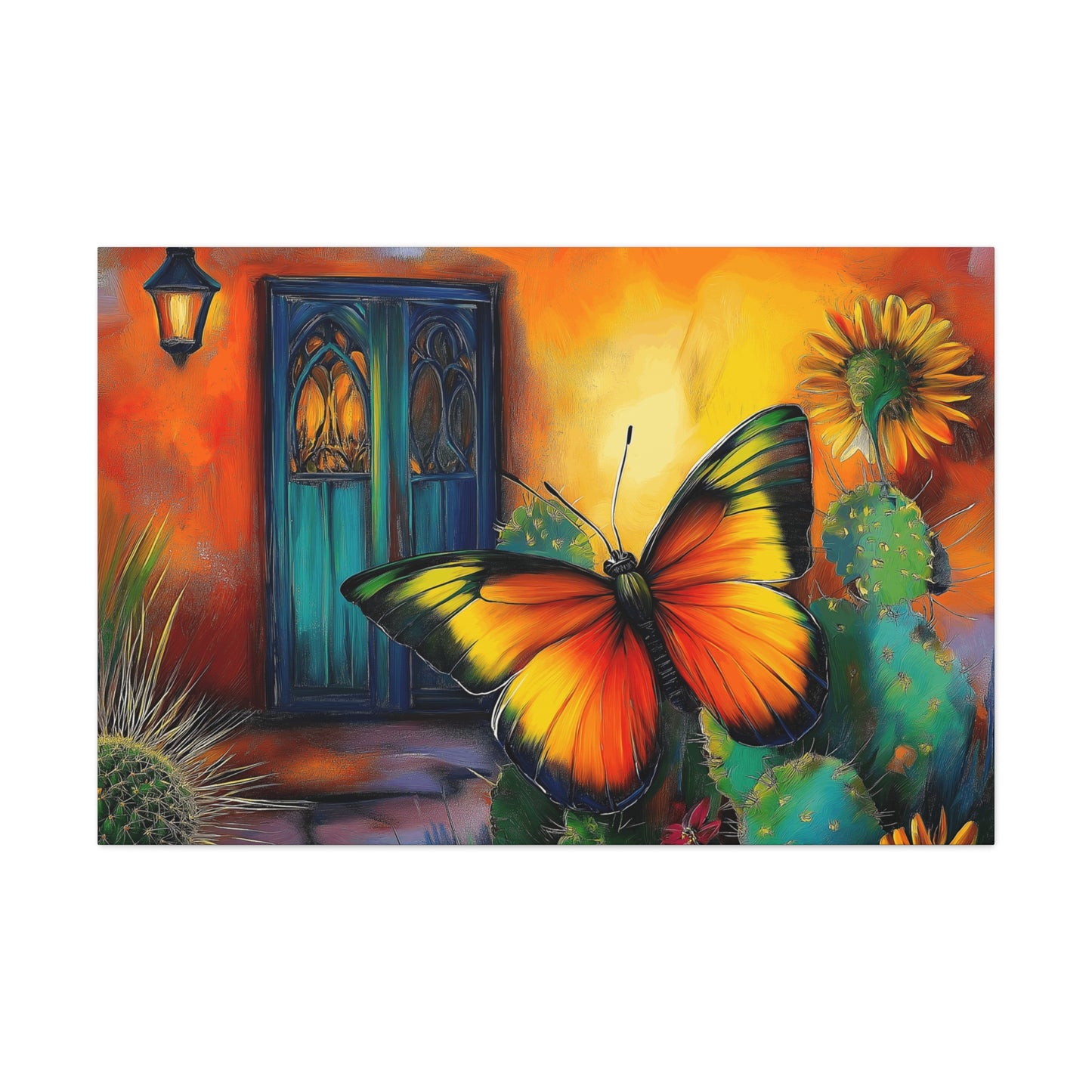 Canvas Gallery Wraps Southwest Butterfly Wall Art