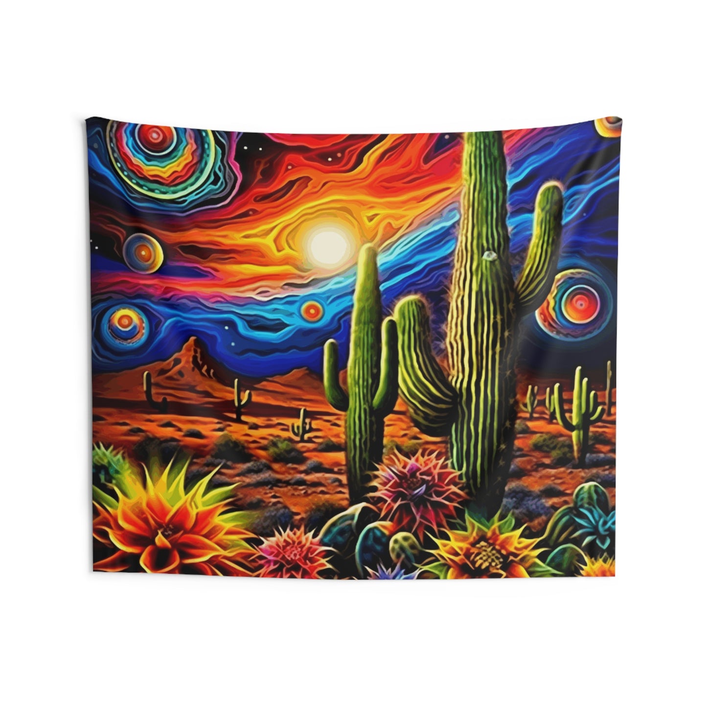 Bold Bold Cacti 3 Indoor Wall Tapestry