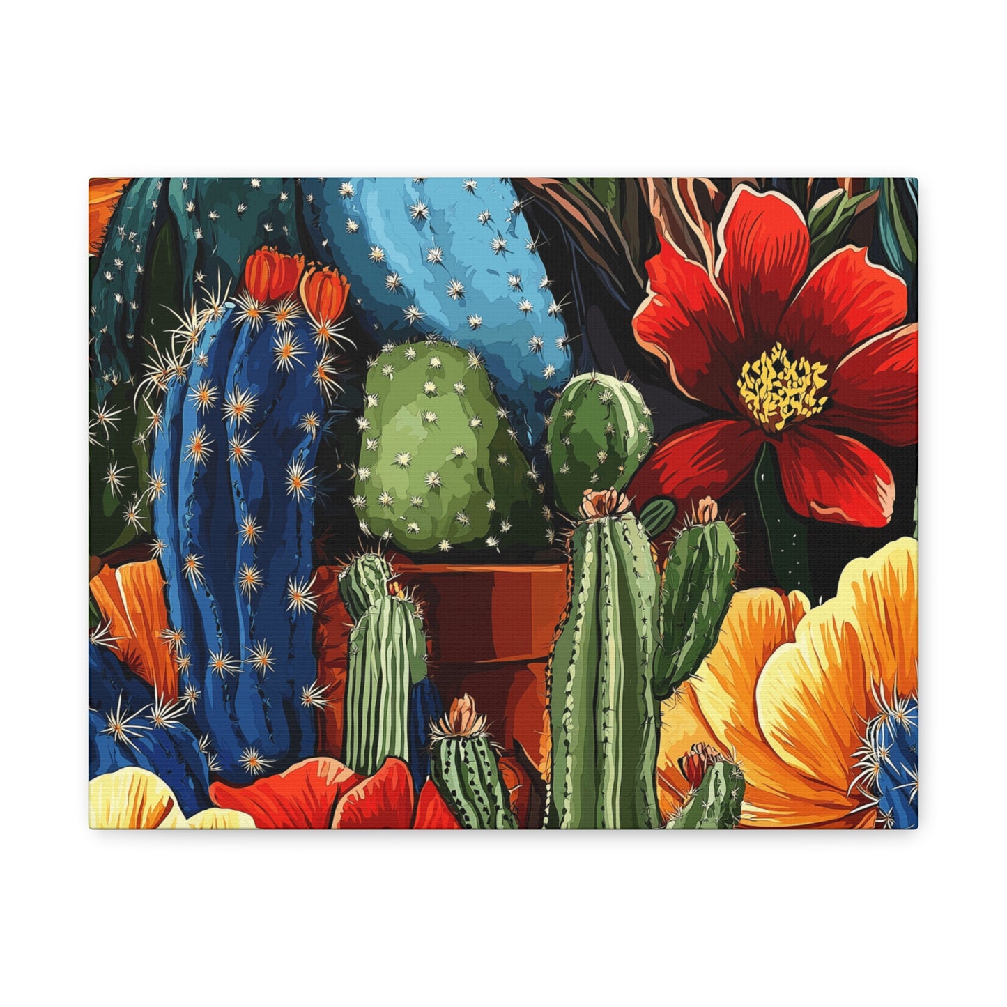 Canvas Wall Art - Cacti Gathering - smaller sizes