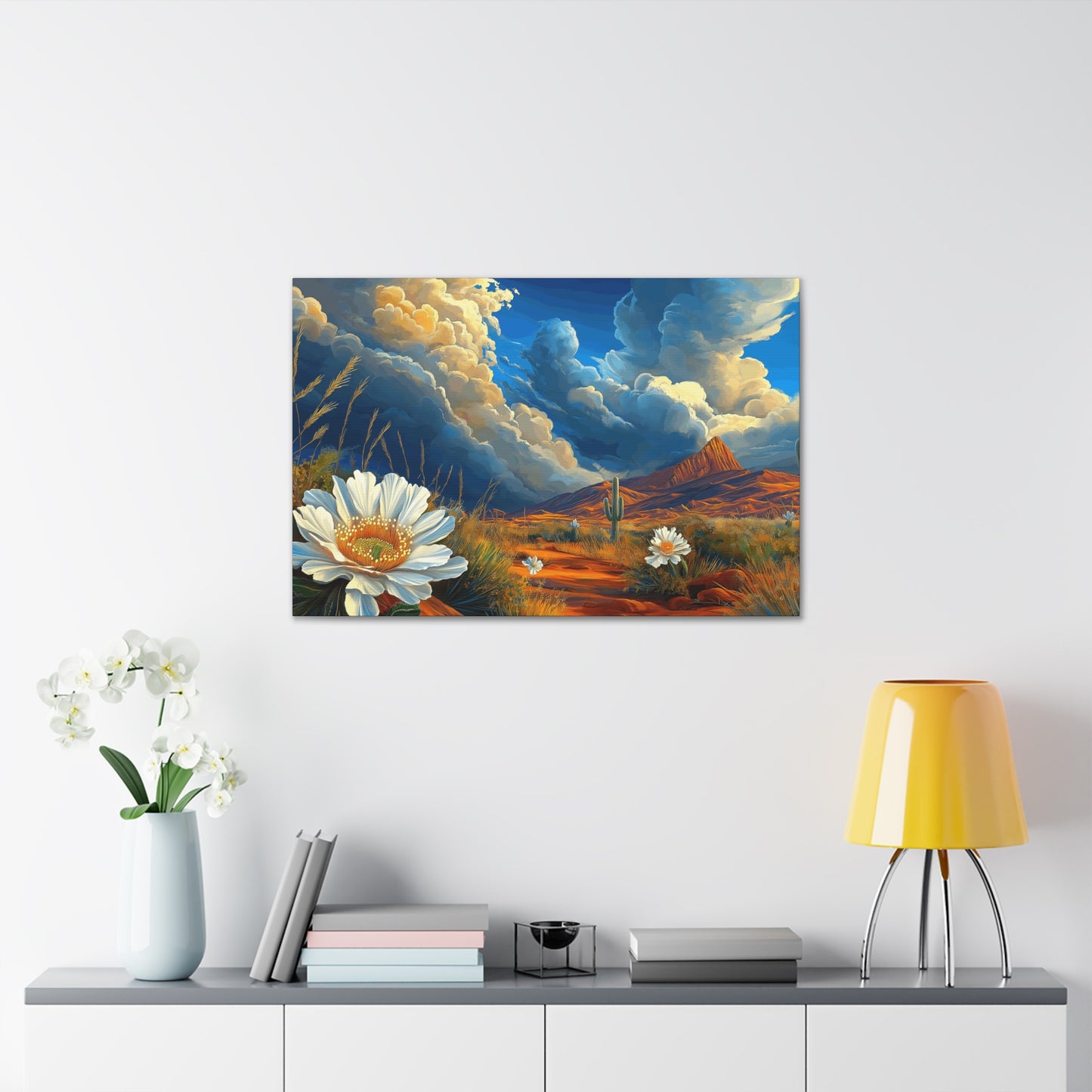 Canvas Gallery Wraps - Desert Vista 3 with Blue Skies