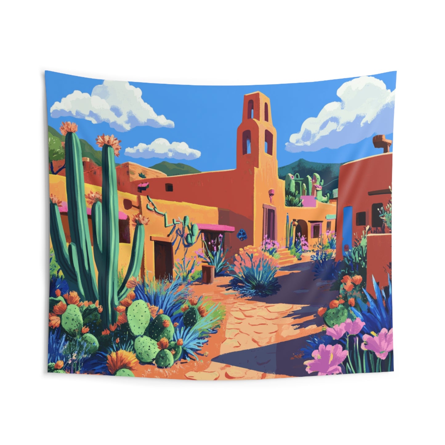 Santa Fe Cacti Indoor Wall Tapestry