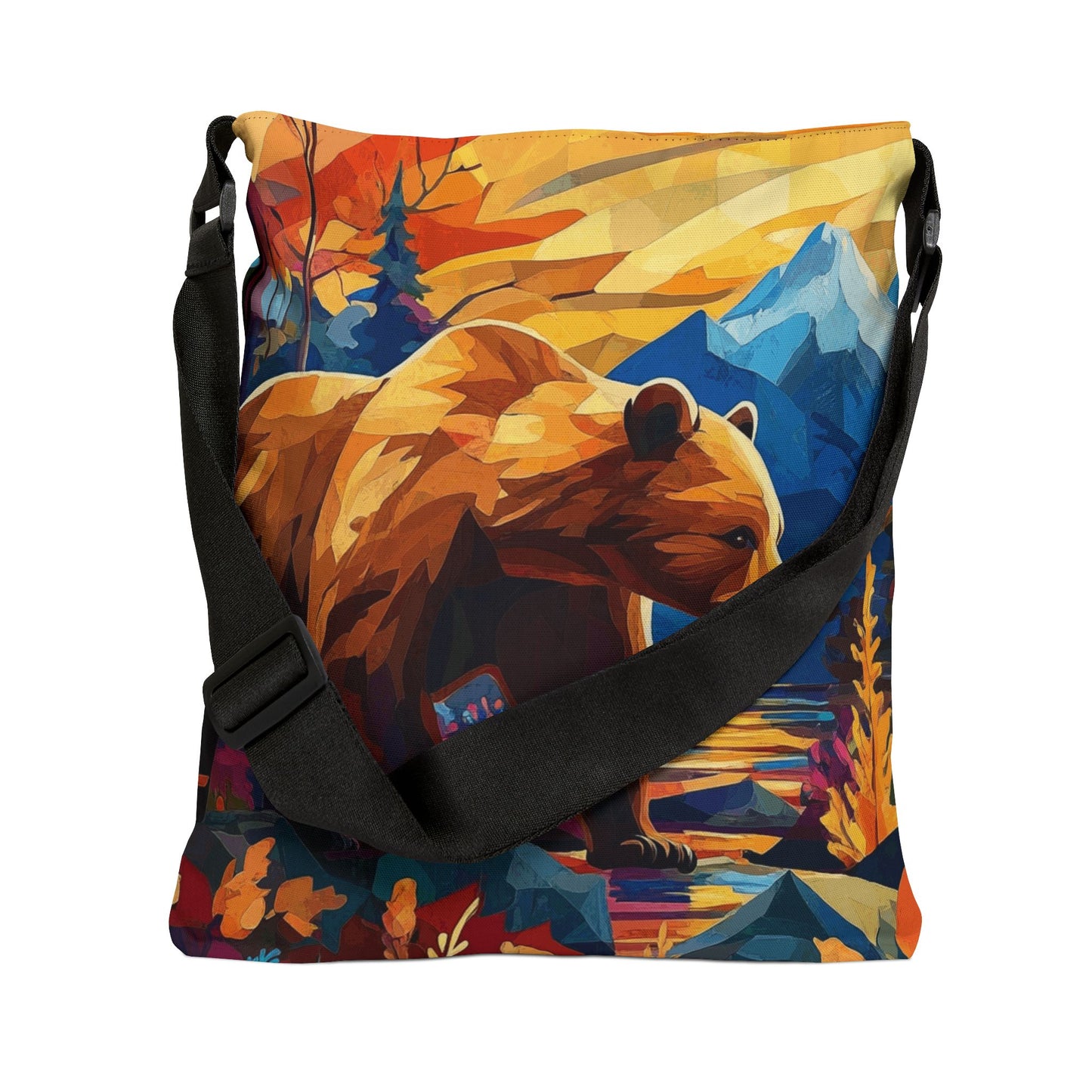 Mountain Bear Adjustable Tote Bag