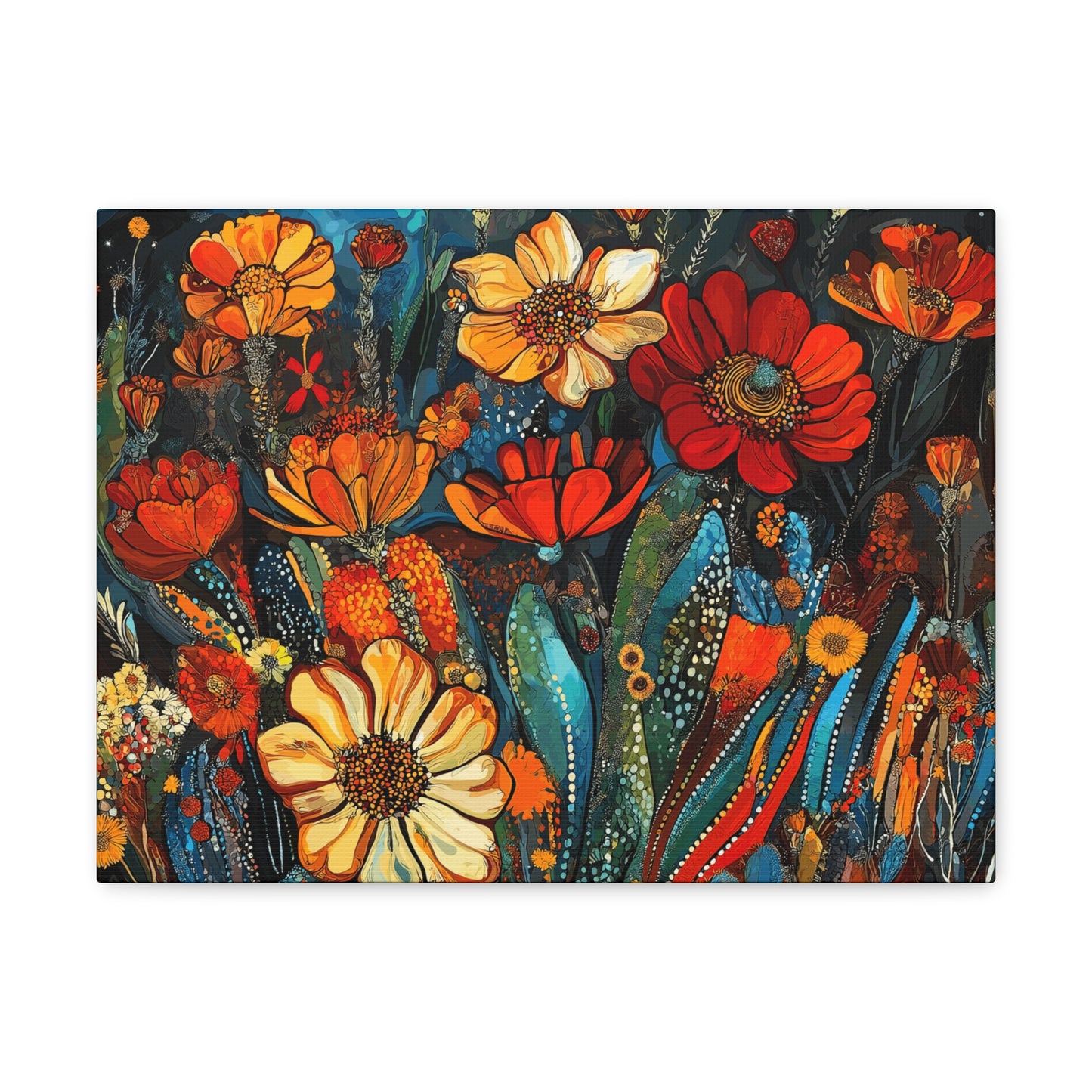 Canvas Gallery Wraps Cacti Flower Bold #4