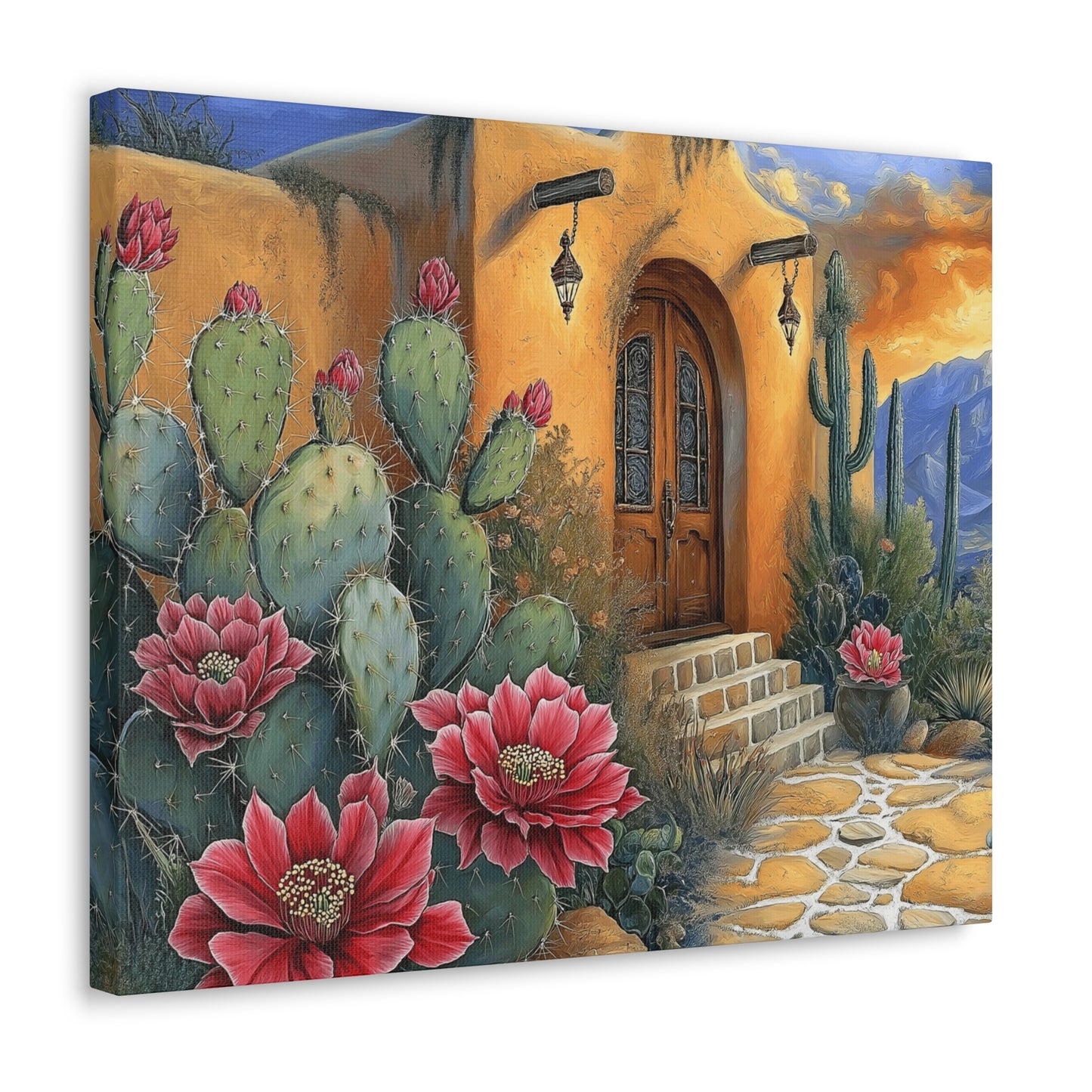 Canvas Gallery Wraps - Cacti in Bloom Home Decor