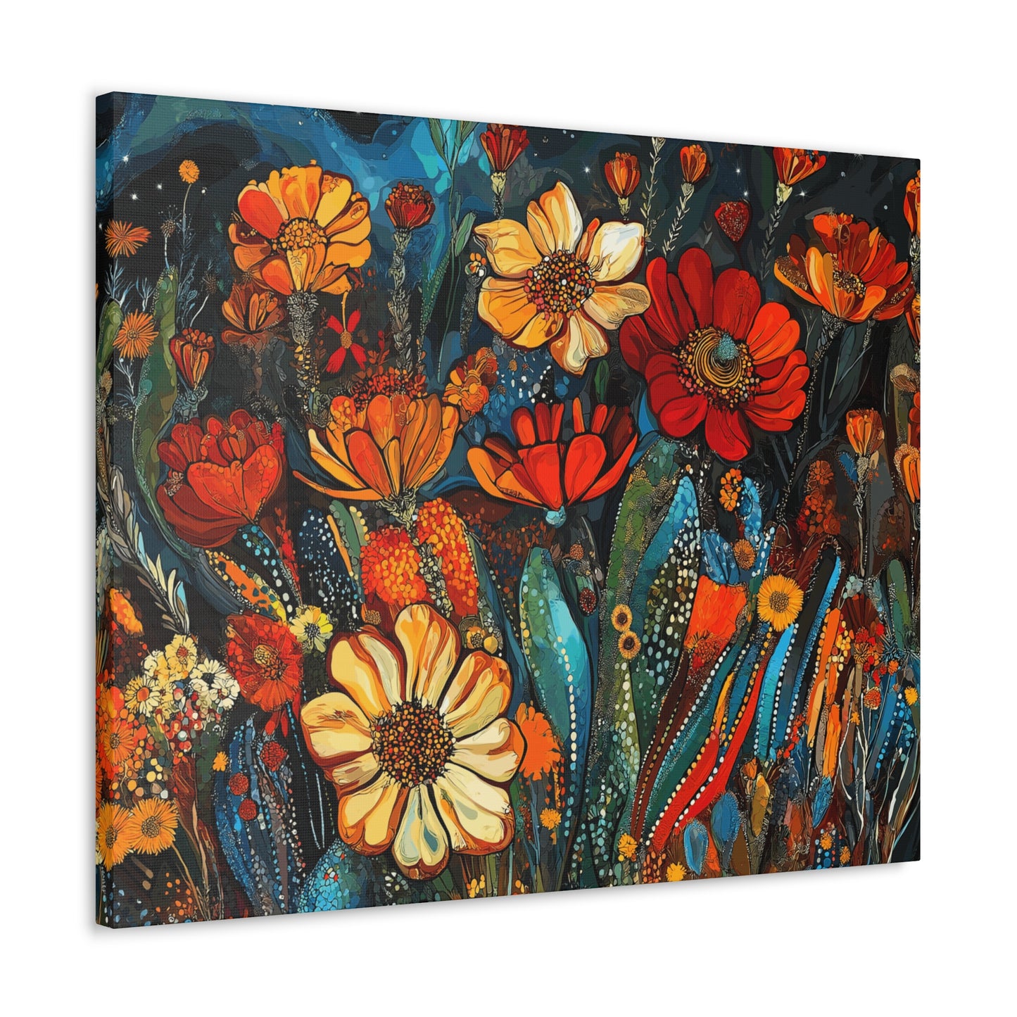 Canvas Gallery Wraps Cacti Flower Bold #4