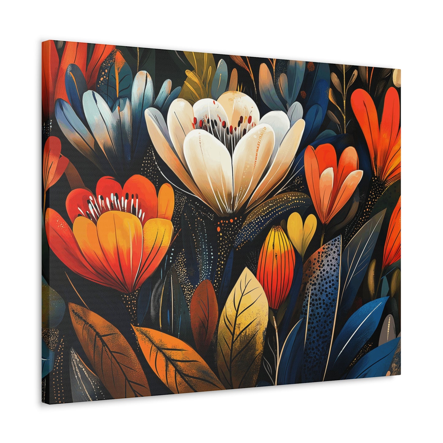 Canvas Gallery Wraps - Wow Cacti Flowers Wall Art