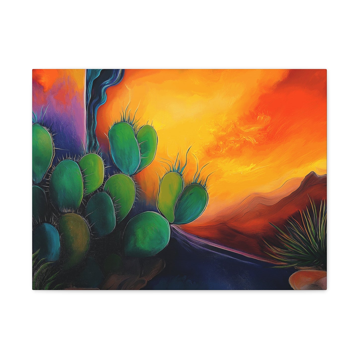 Canvas Gallery Wraps - Cacti Storm Rising