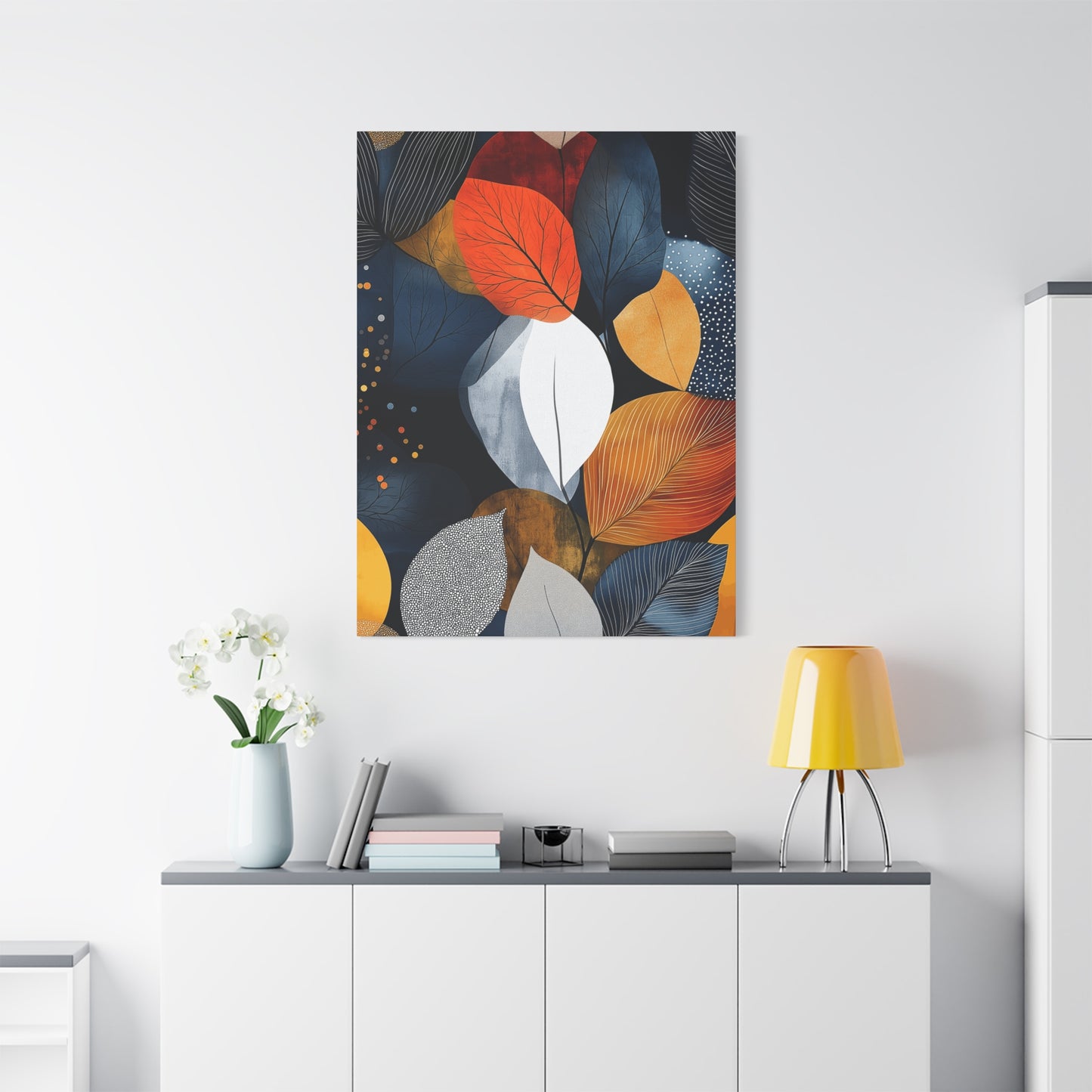 Autumn Leaf Canvas Art Print - Stretched Matte Finish, 1.25" Deep - Perfect Home Decor for Fall & Nature Lovers