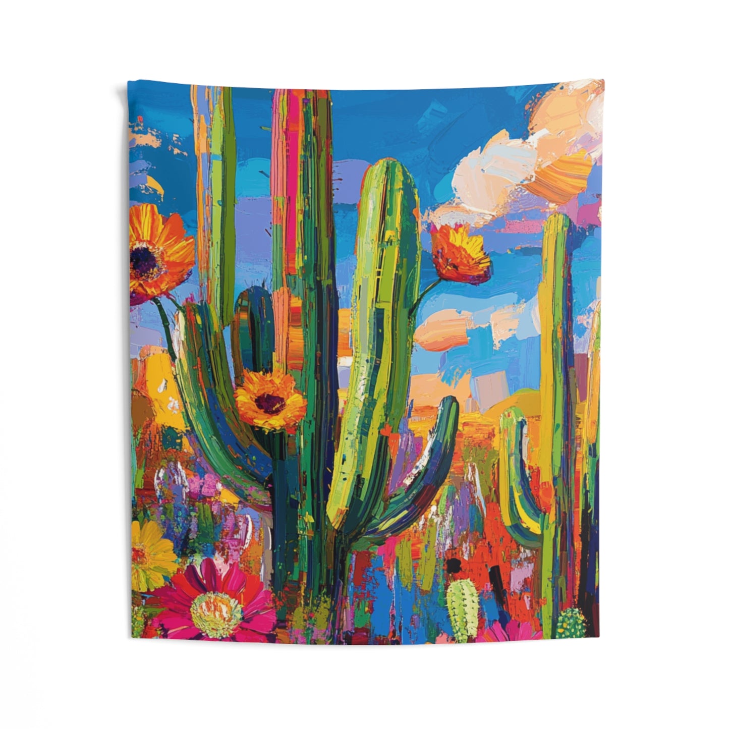 Cacti Group Indoor Wall Tapestry