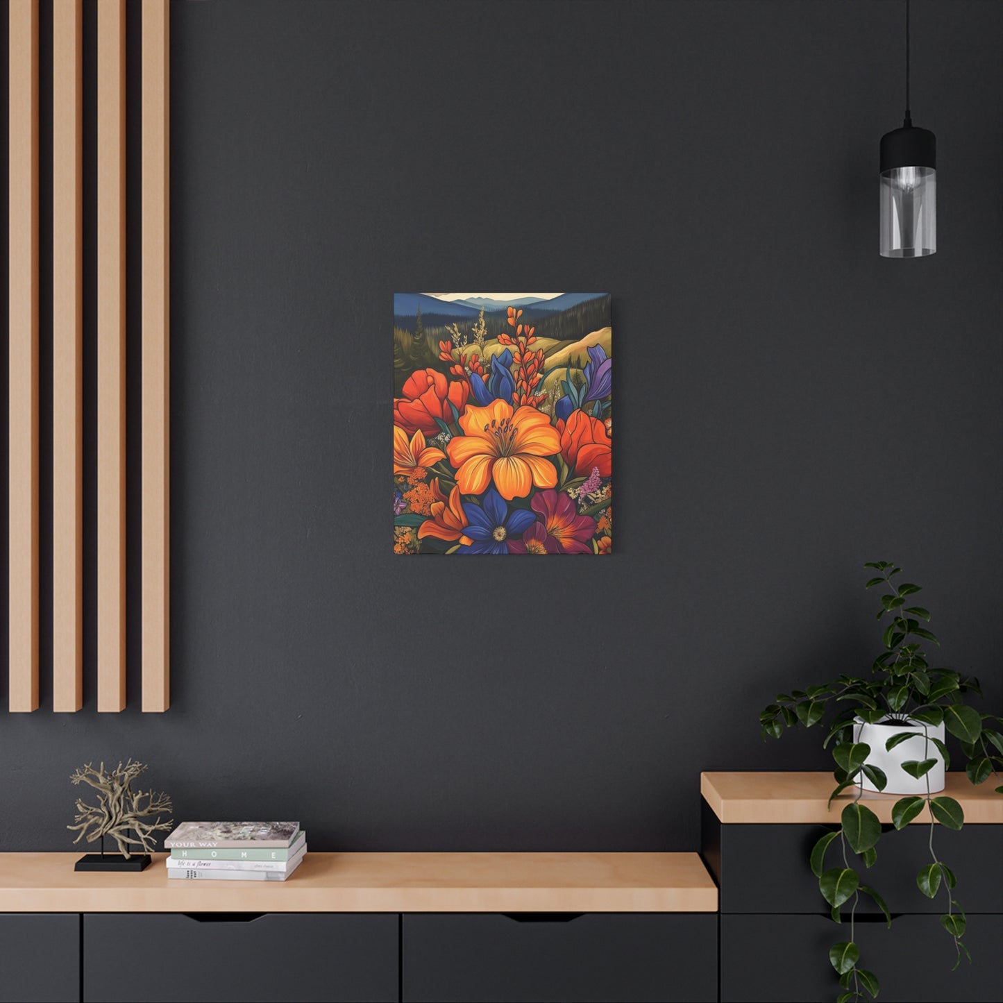 Colorful Floral Canvas Wall Art