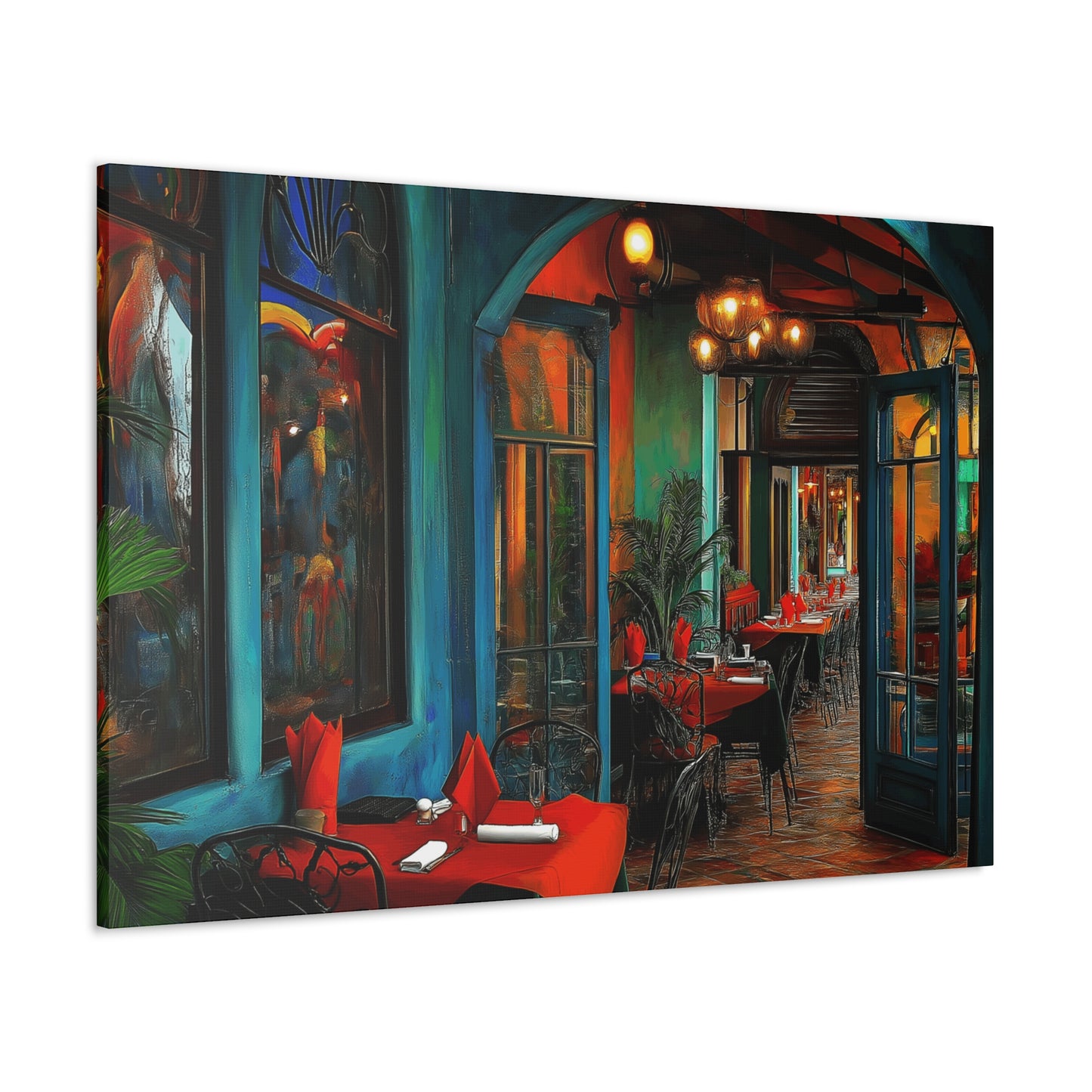 Canvas Gallery Wraps - Red Table Tops Wall Art