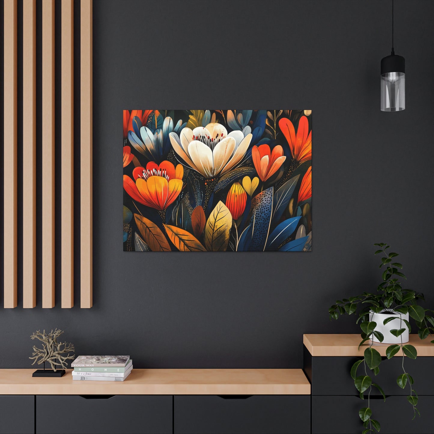 Canvas Gallery Wraps - Wow Cacti Flowers Wall Art