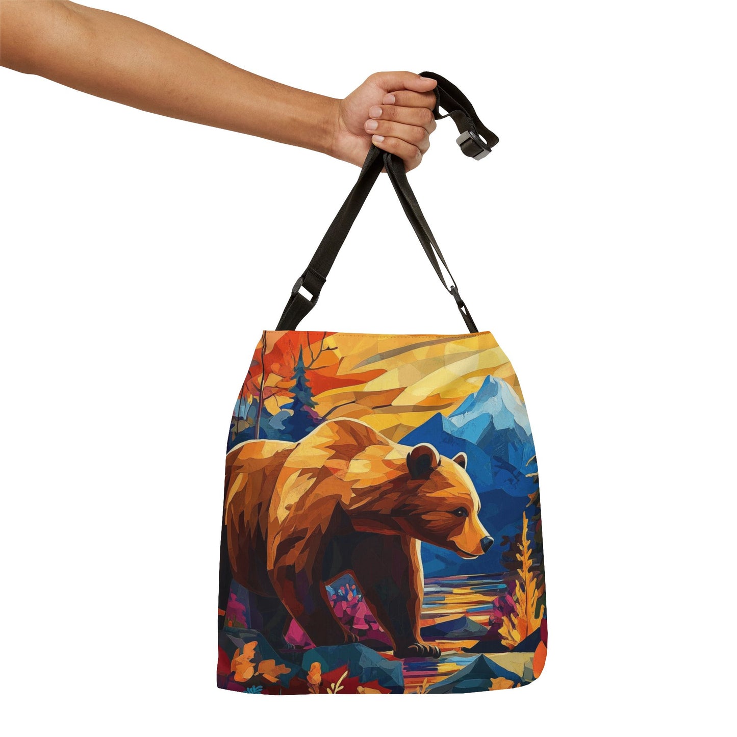 Mountain Bear Adjustable Tote Bag