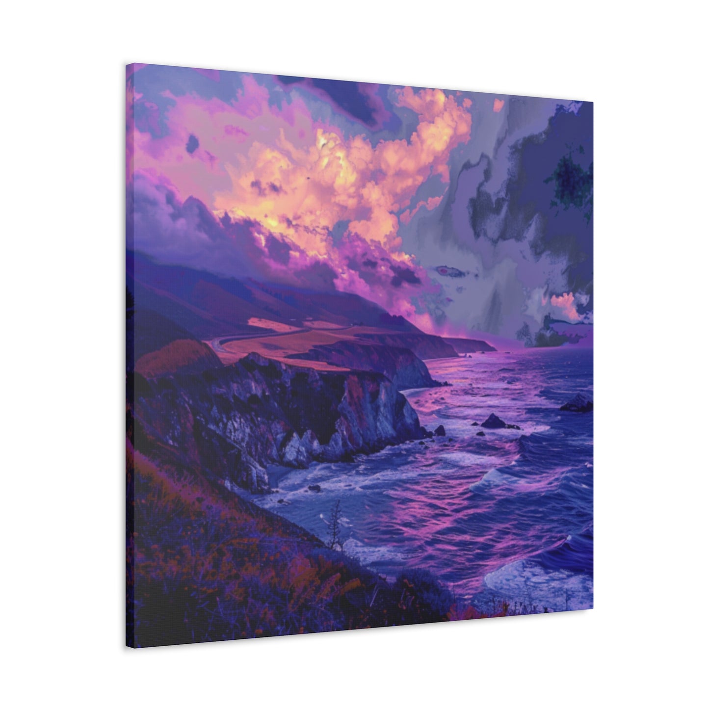 Big Sur Purple Canvas Gallery Wraps