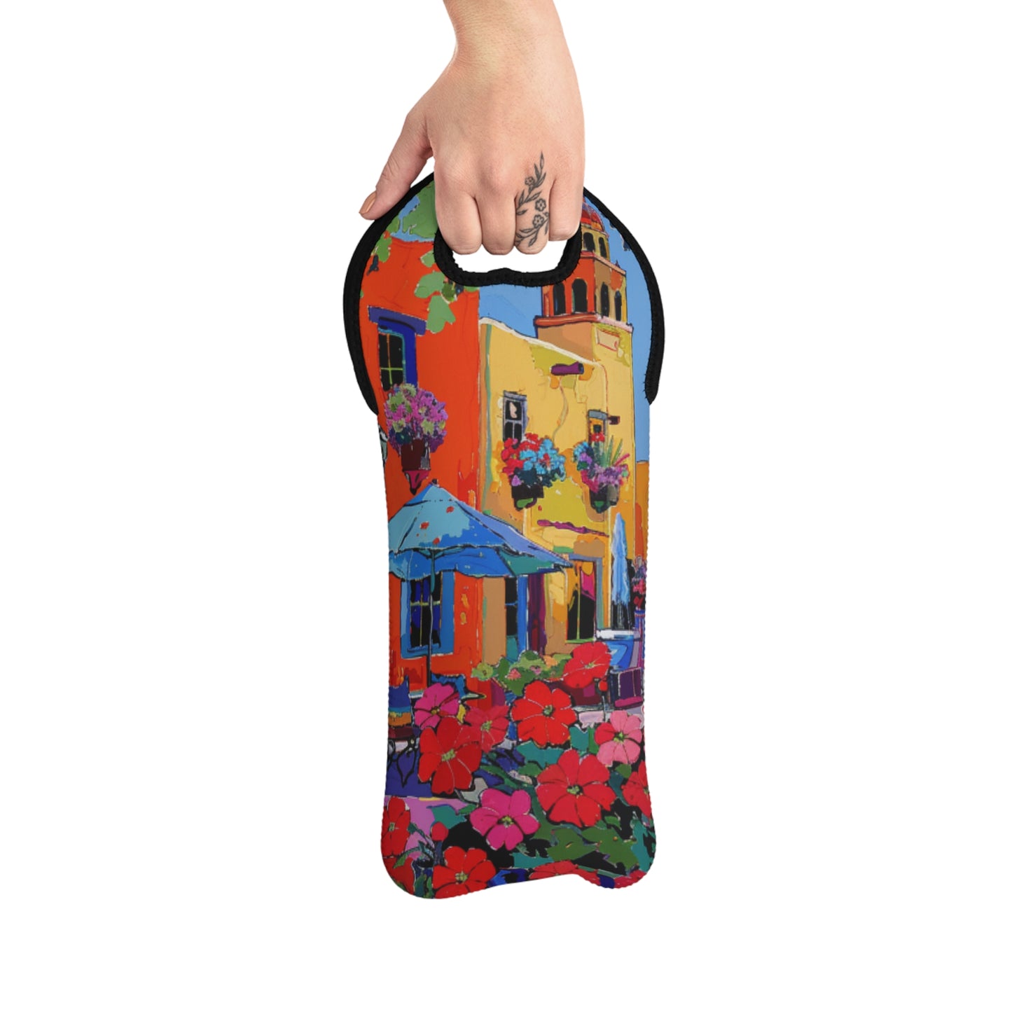 SF Square Wine Tote Bag