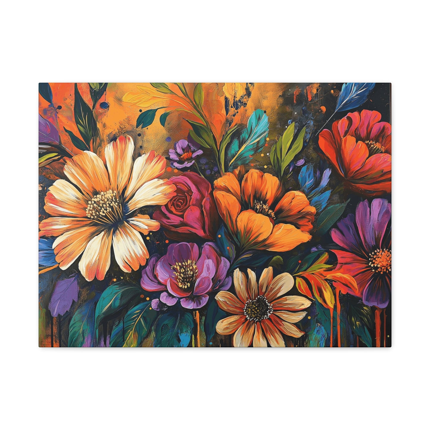 Canvas Gallery Wraps - Cacti Flowers in Bloom Wall Art