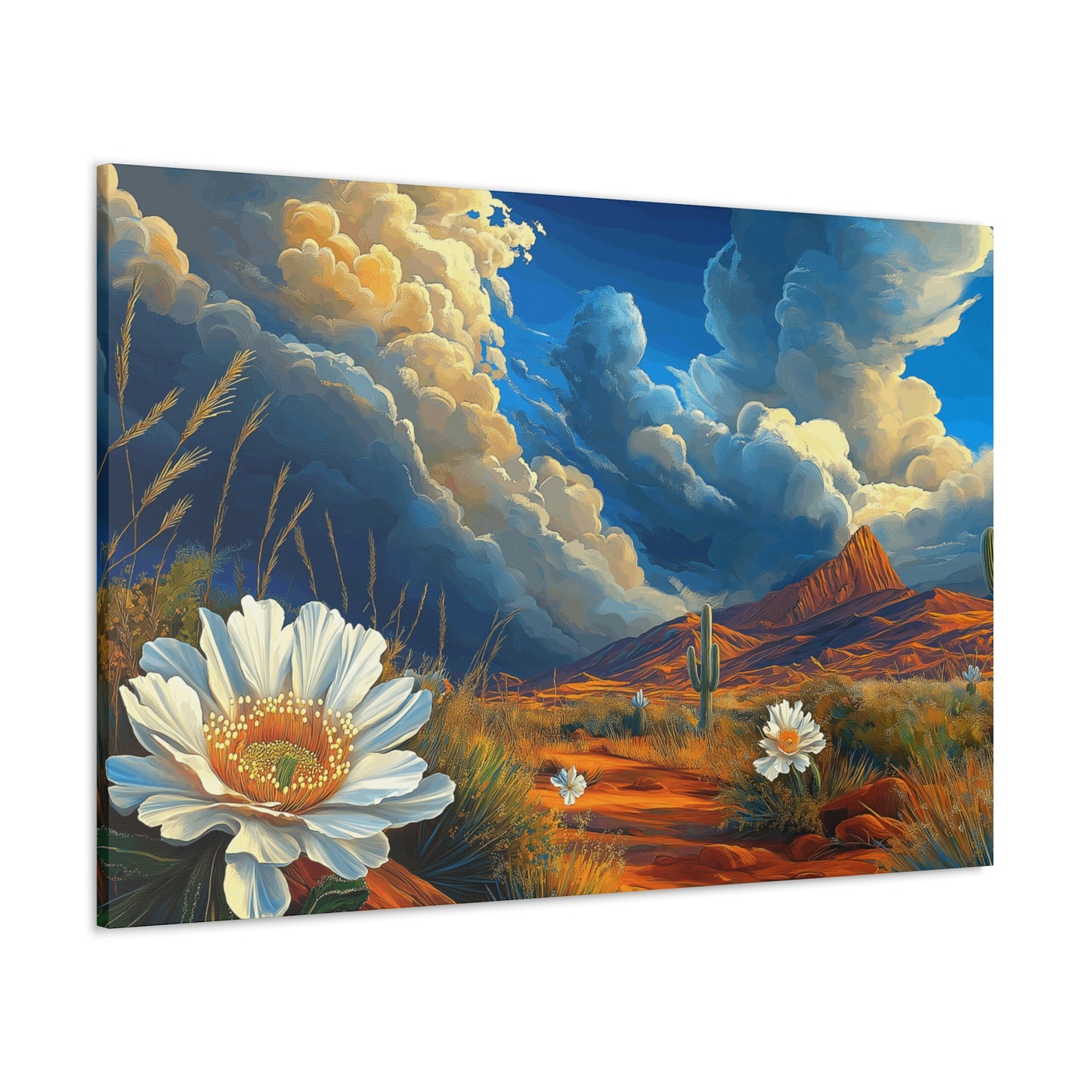 Canvas Gallery Wraps - Desert Vista 3 with Blue Skies