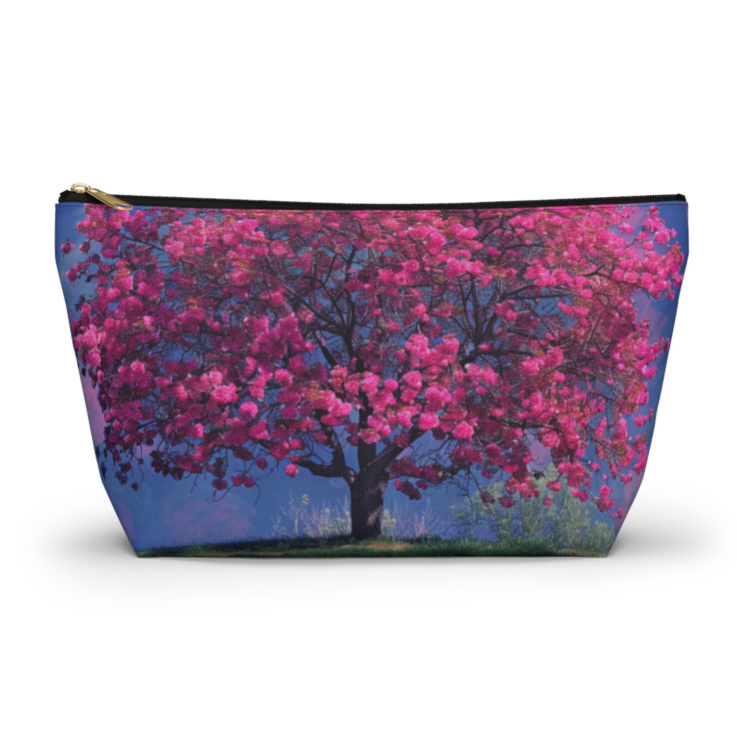 Crab Apple Bloom Accessory Pouch w T-bottom