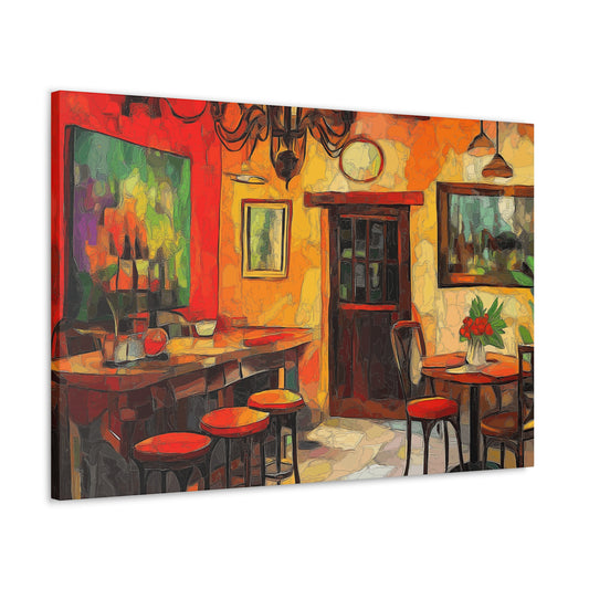 Canvas Gallery Wraps - Bistro Cafe Wall Art