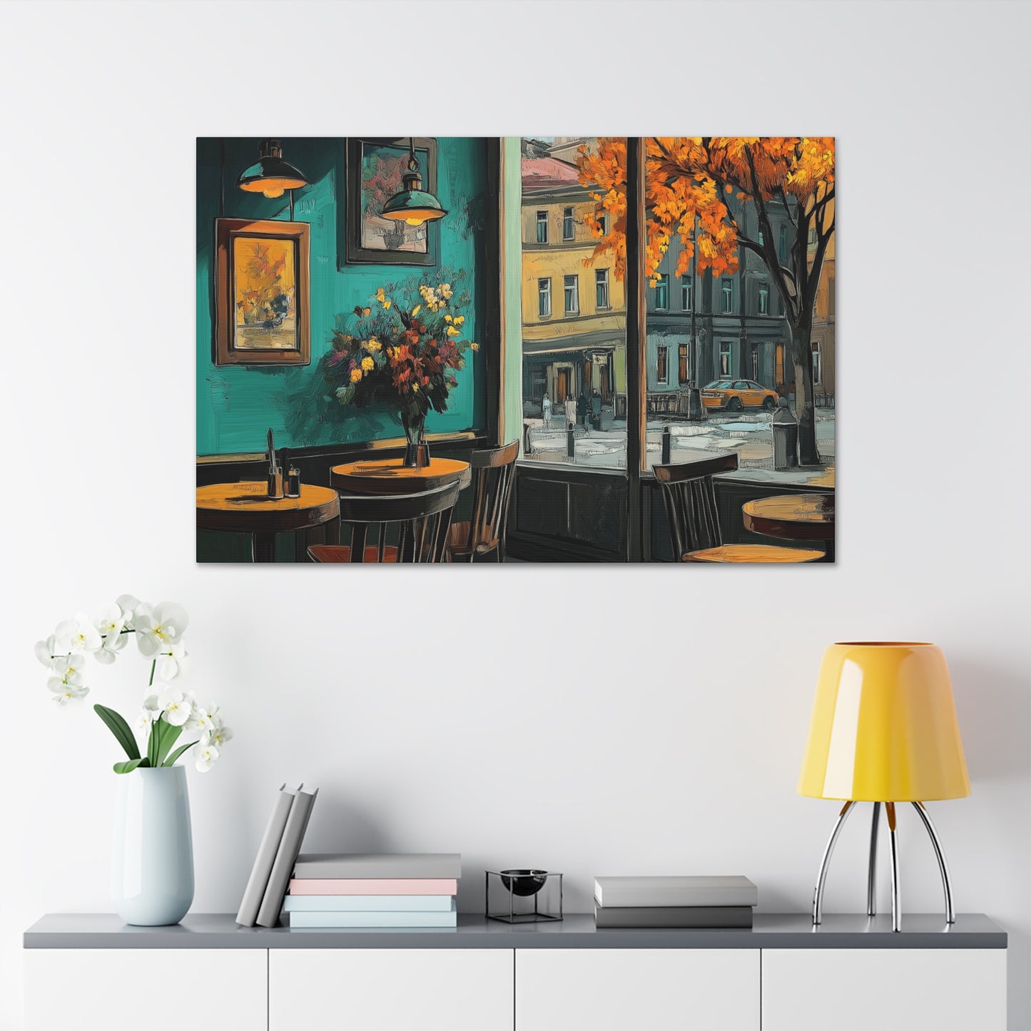 Canvas Gallery Wraps - Special Cafe in Special Place Wall Art