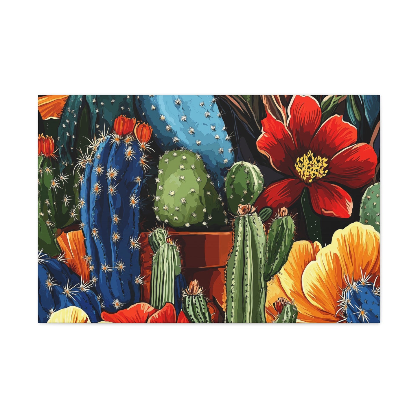 Canvas Wall Art - Cacti Gathering - smaller sizes