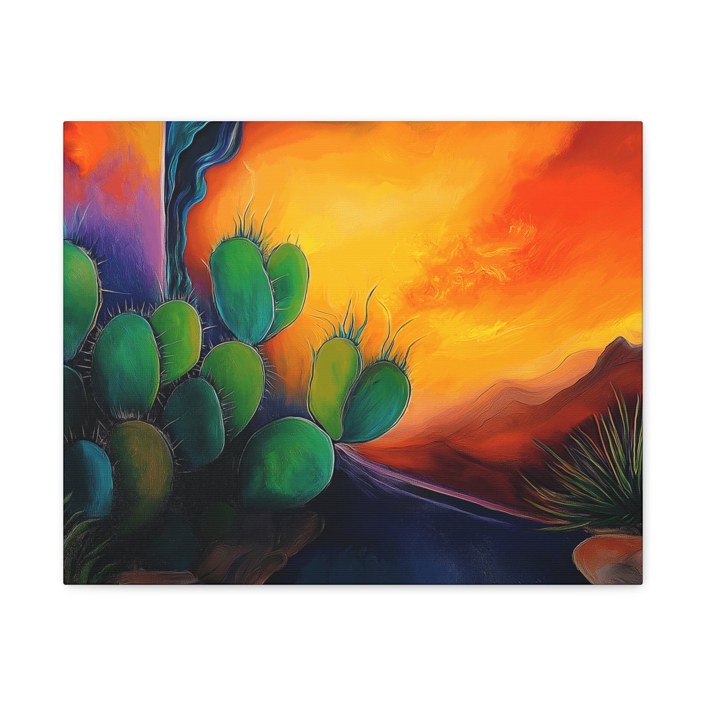 Canvas Gallery Wraps - Cacti Storm Rising