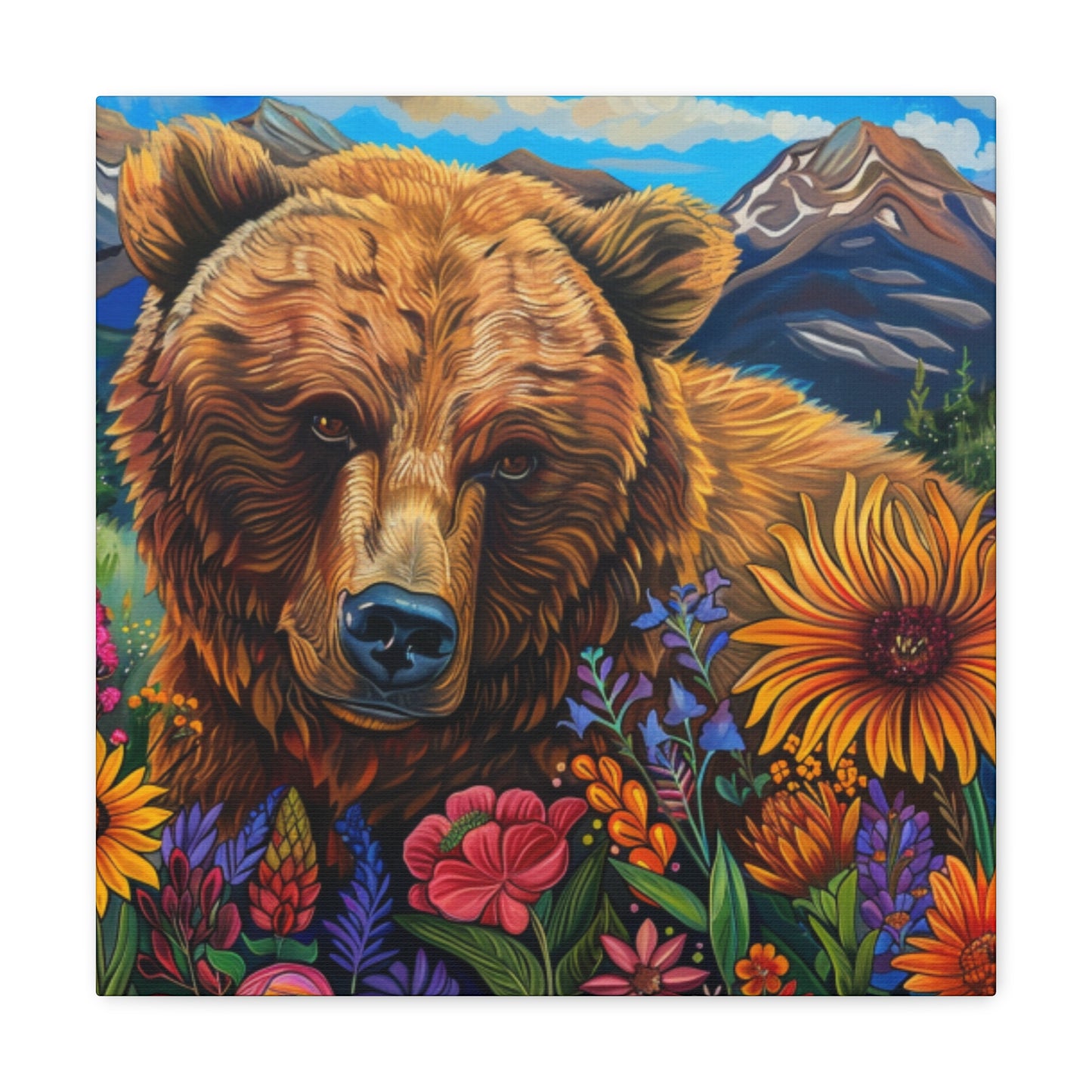 Brown Bear Canvas Gallery Wraps