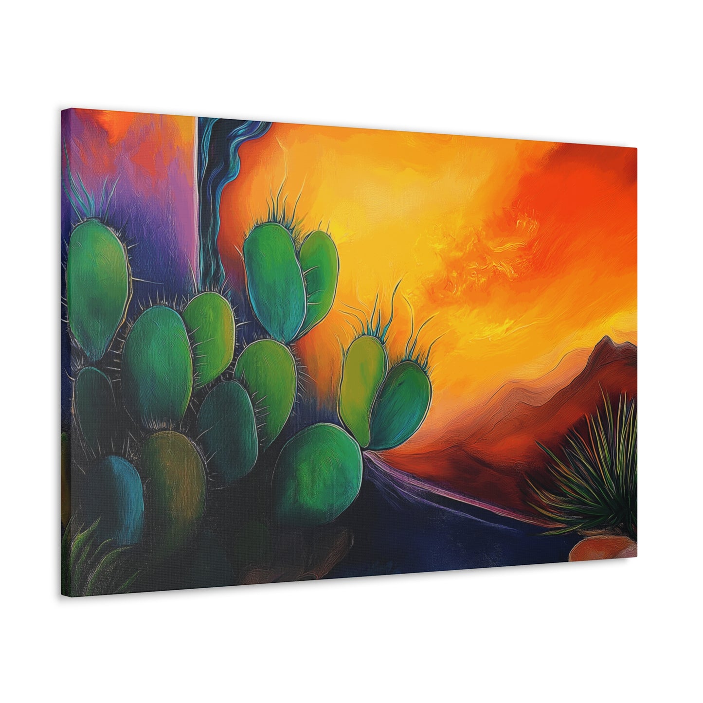 Canvas Gallery Wraps - Cacti Storm Rising