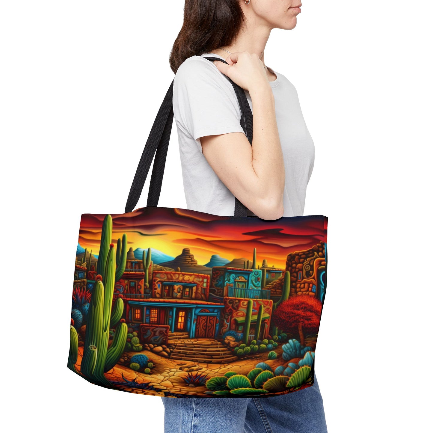 NM Vibrant Weekender Tote Bag