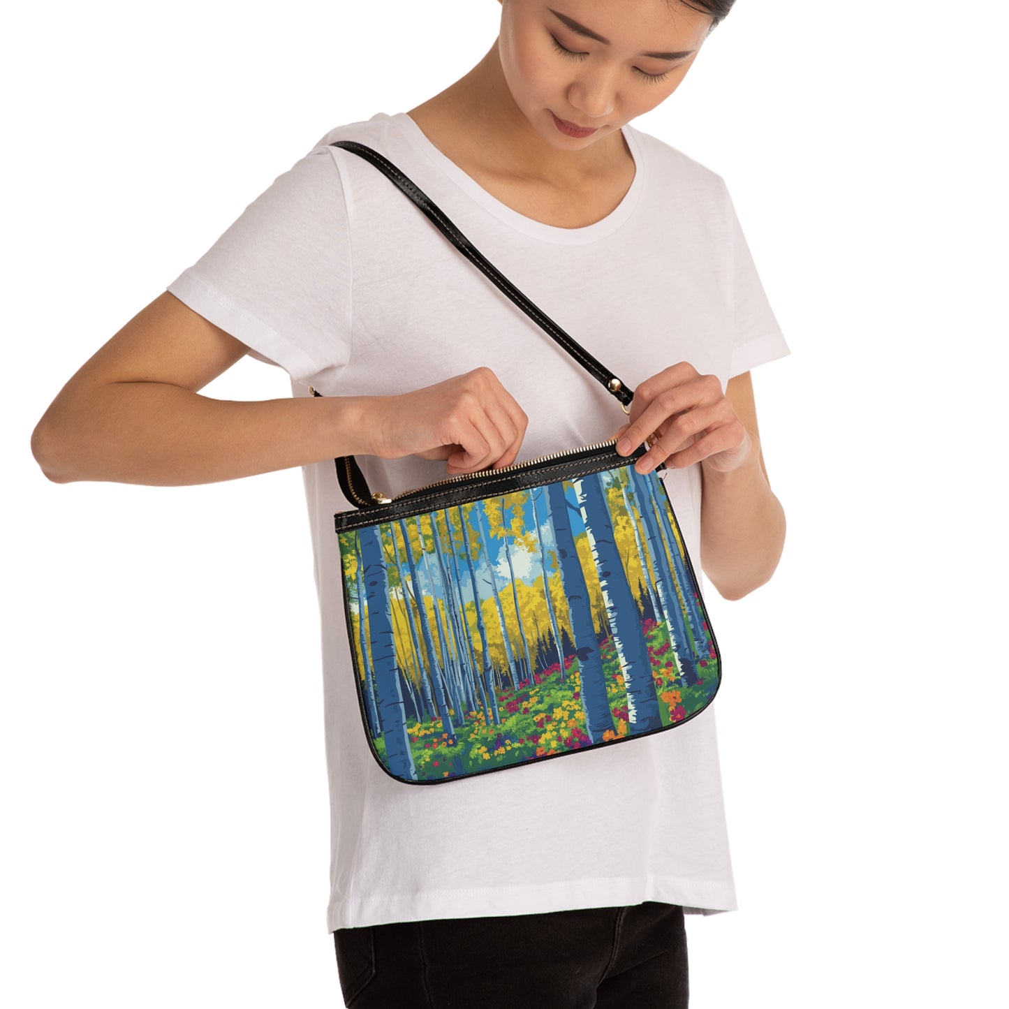 Aspen Trees Small Shoulder Bag