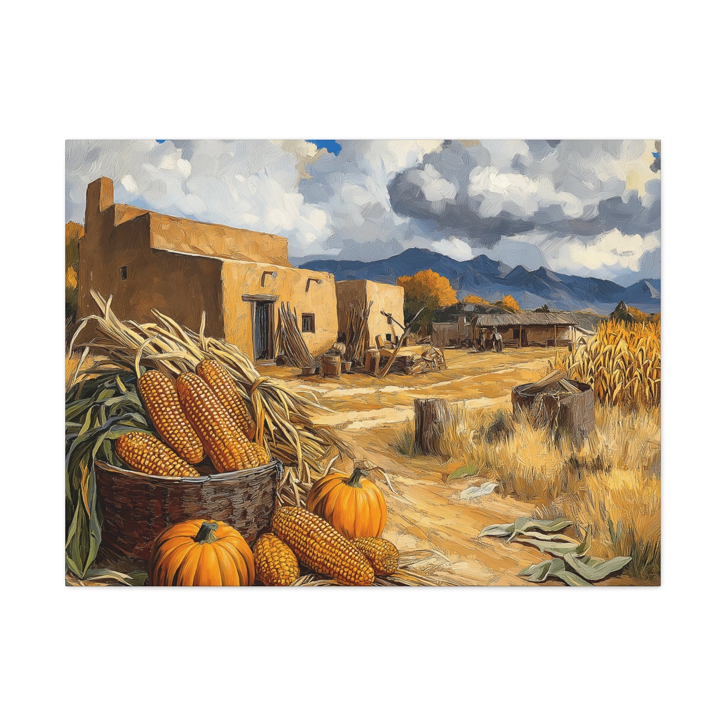 Canvas Gallery Wraps - Village Life Wall Art