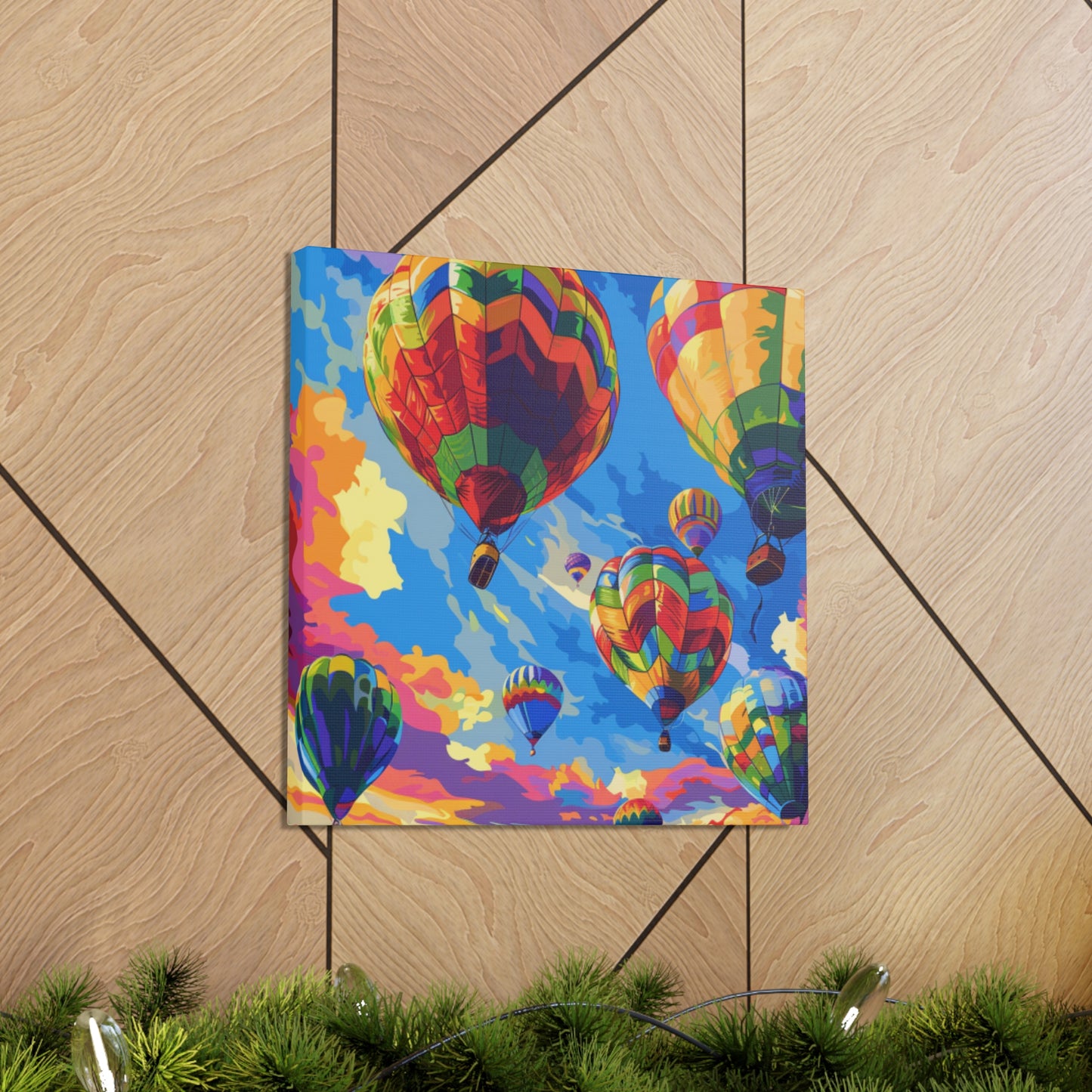 Hot Air Balloon v1 Canvas Gallery Wraps