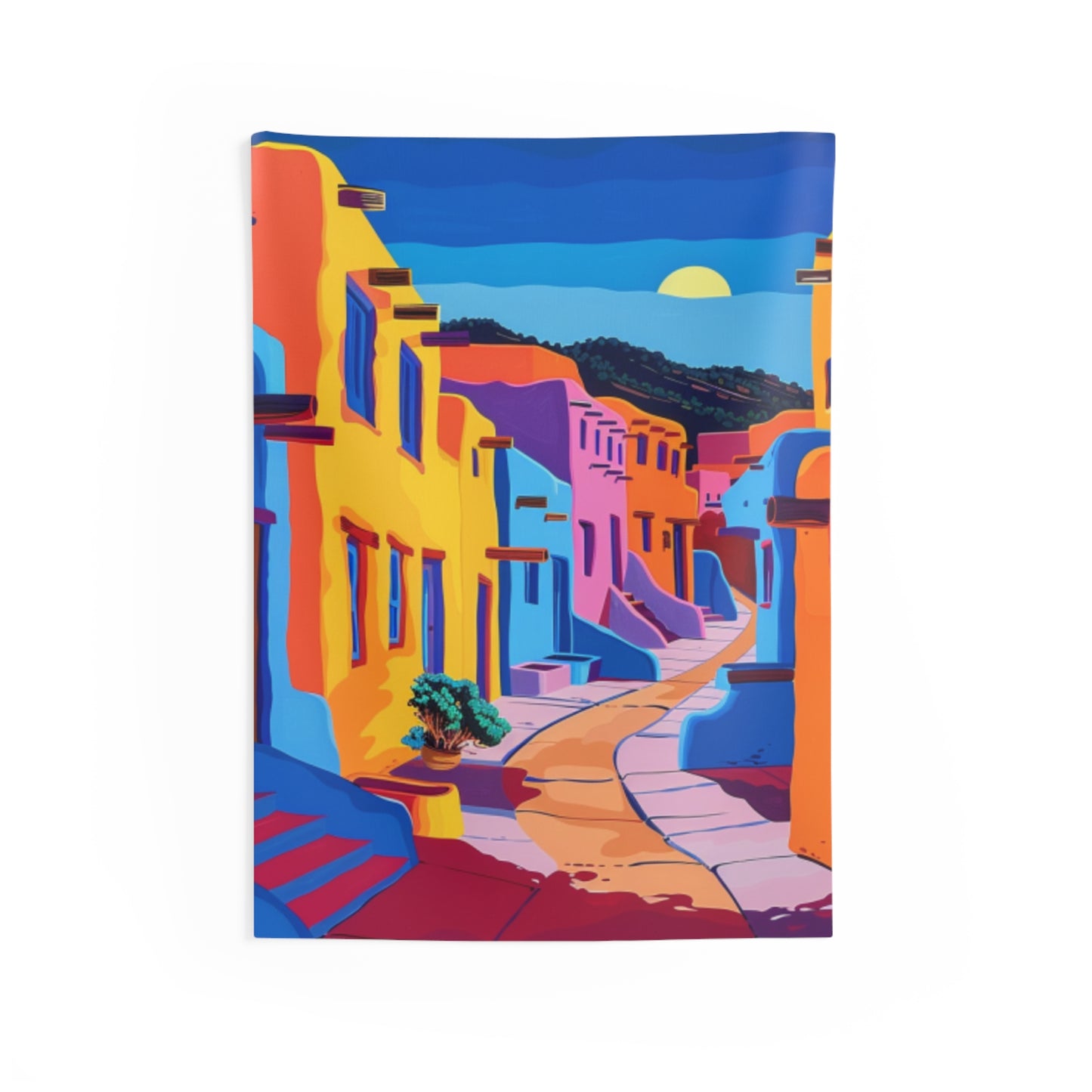 Santa Fe Street 421 Indoor Wall Tapestry