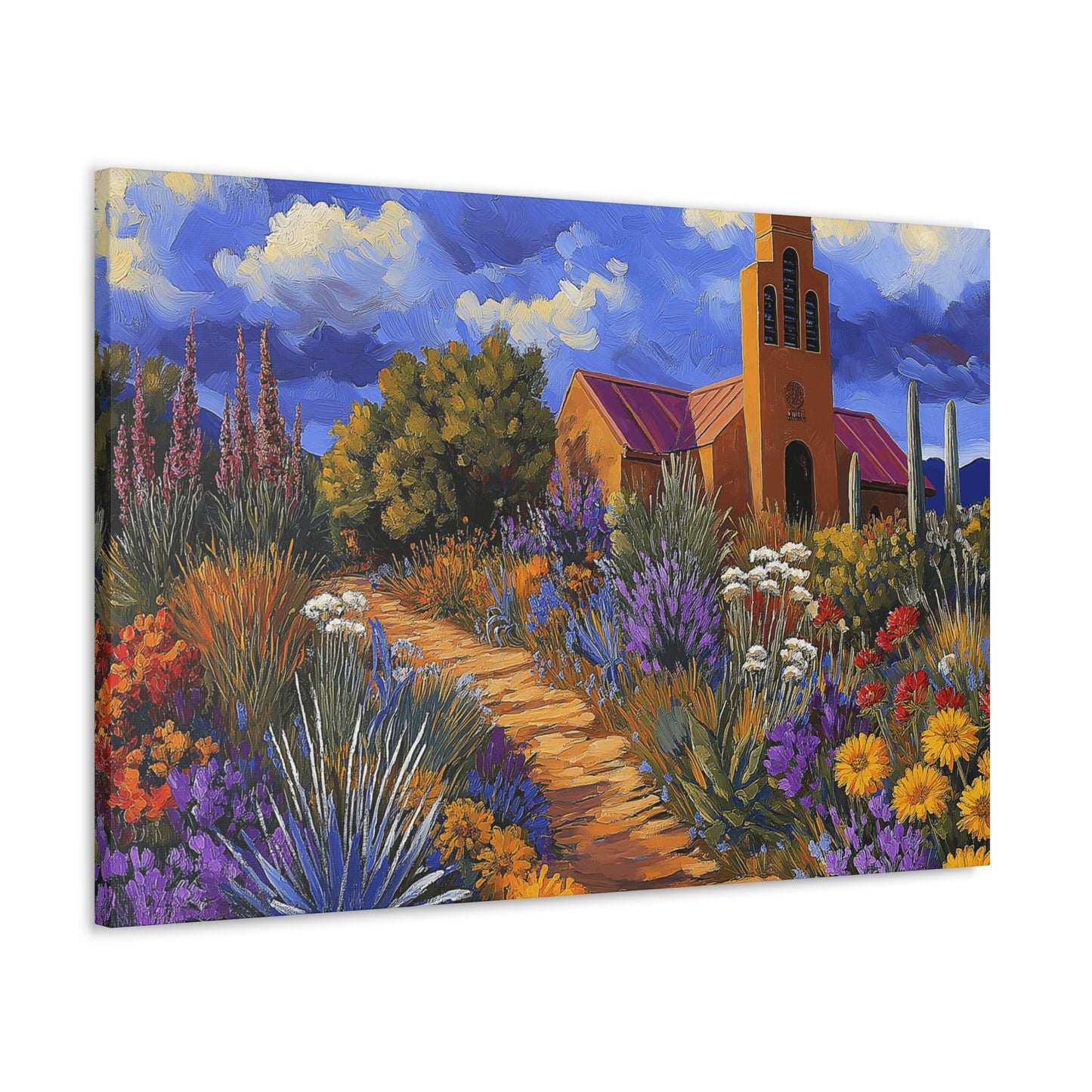 Canvas Prints - Abundance of Colorful Blooms Wall Art